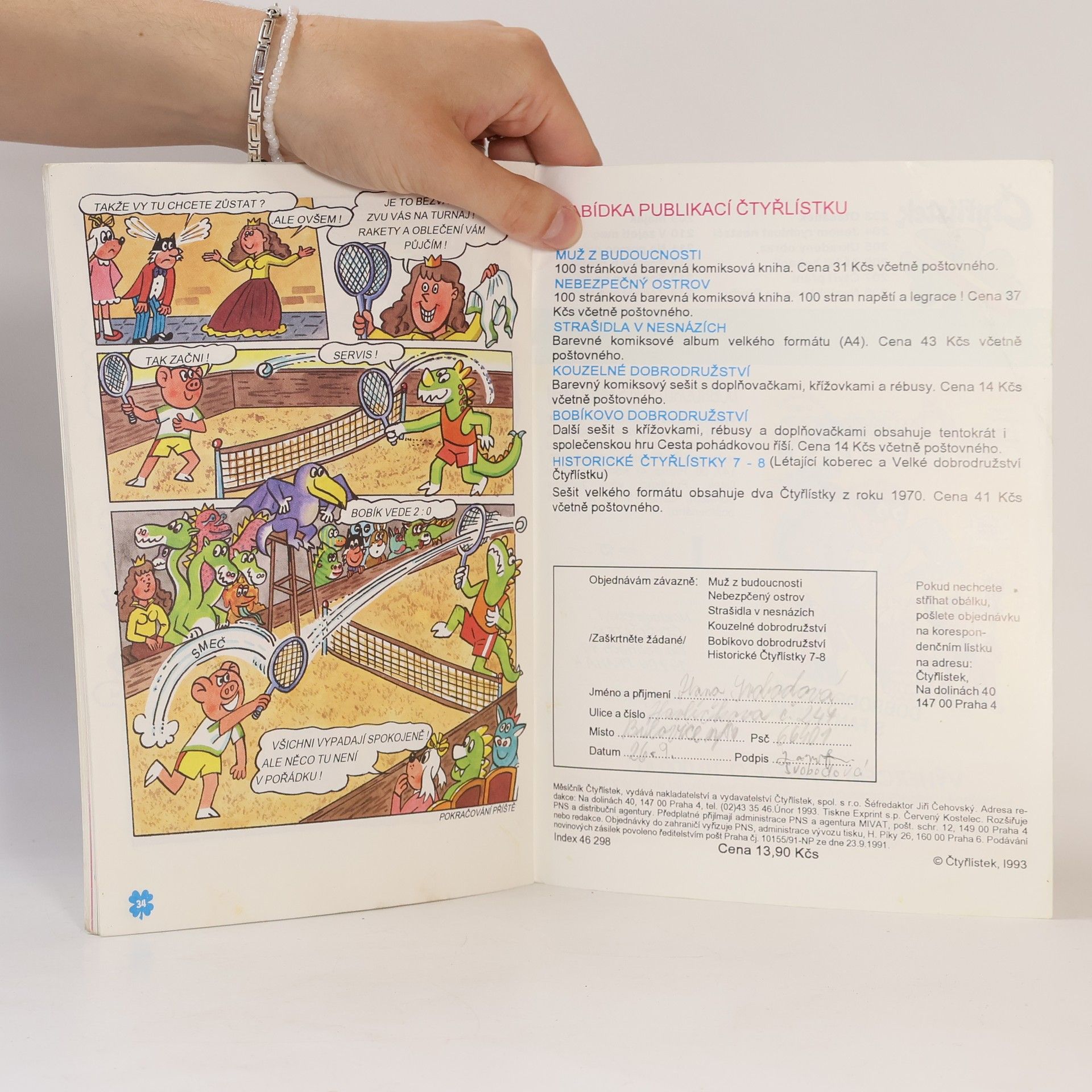Kolektiv autorů Čtyřlístek 2/1993 204. Jenom rychlost nestačí
