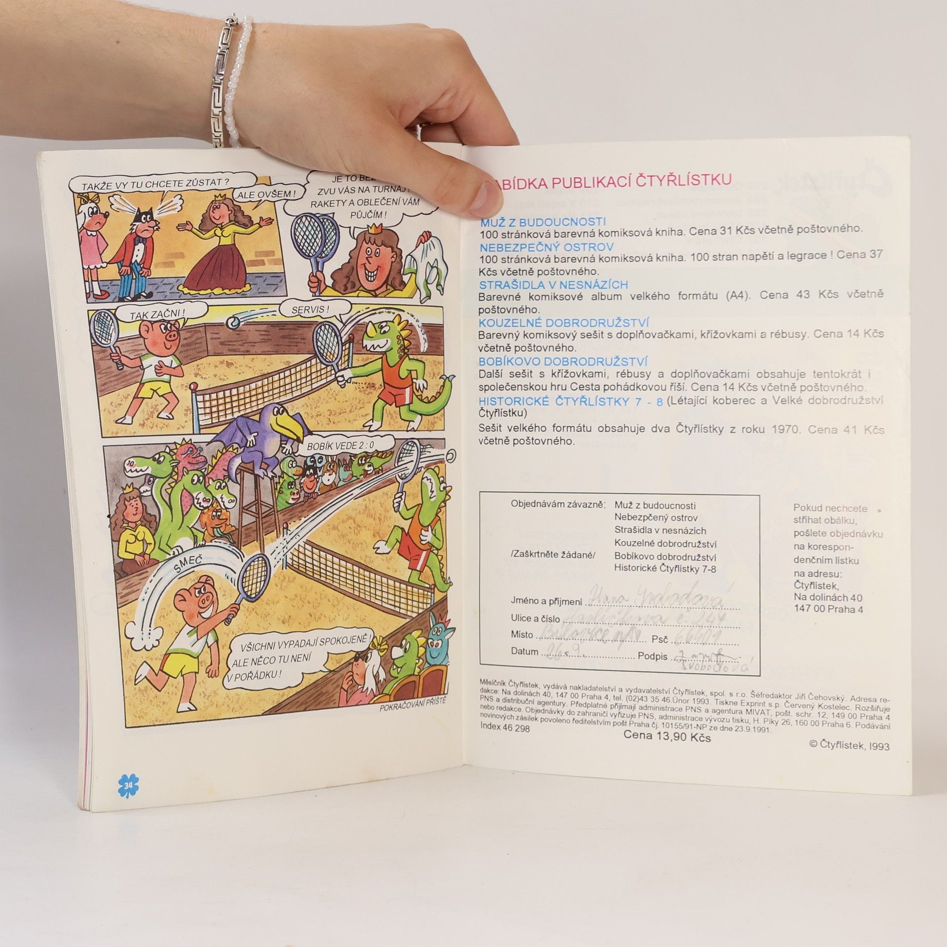 Kolektiv autorů Čtyřlístek 2/1993 204. Jenom rychlost nestačí