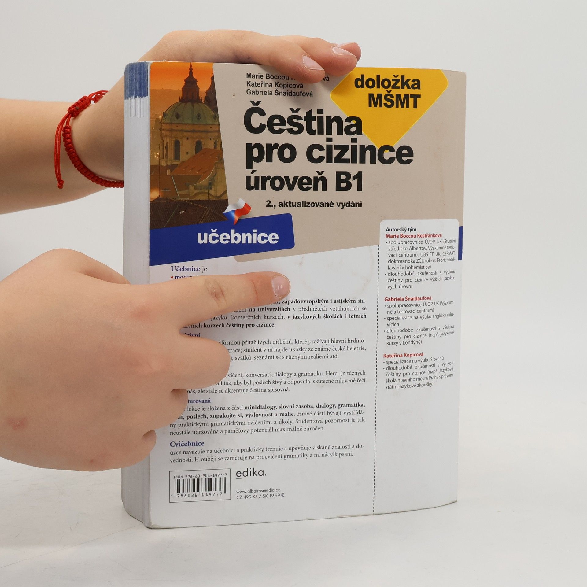 Marie Boccou Kestřánková Čeština pro cizince. Úroveň B1. Učebnice