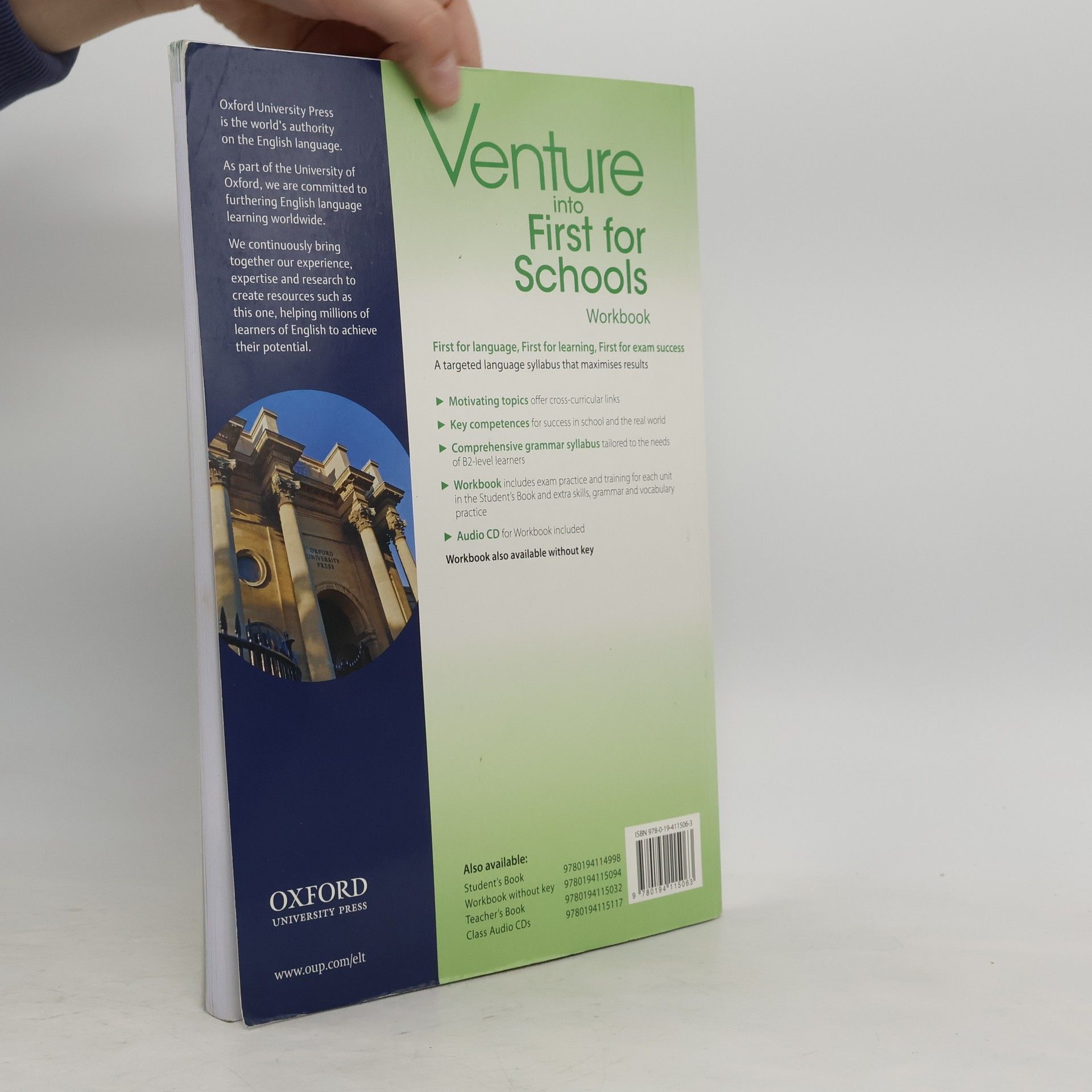 Michael Duckworth Venture into First for School¨:s Workbook With Key Pack