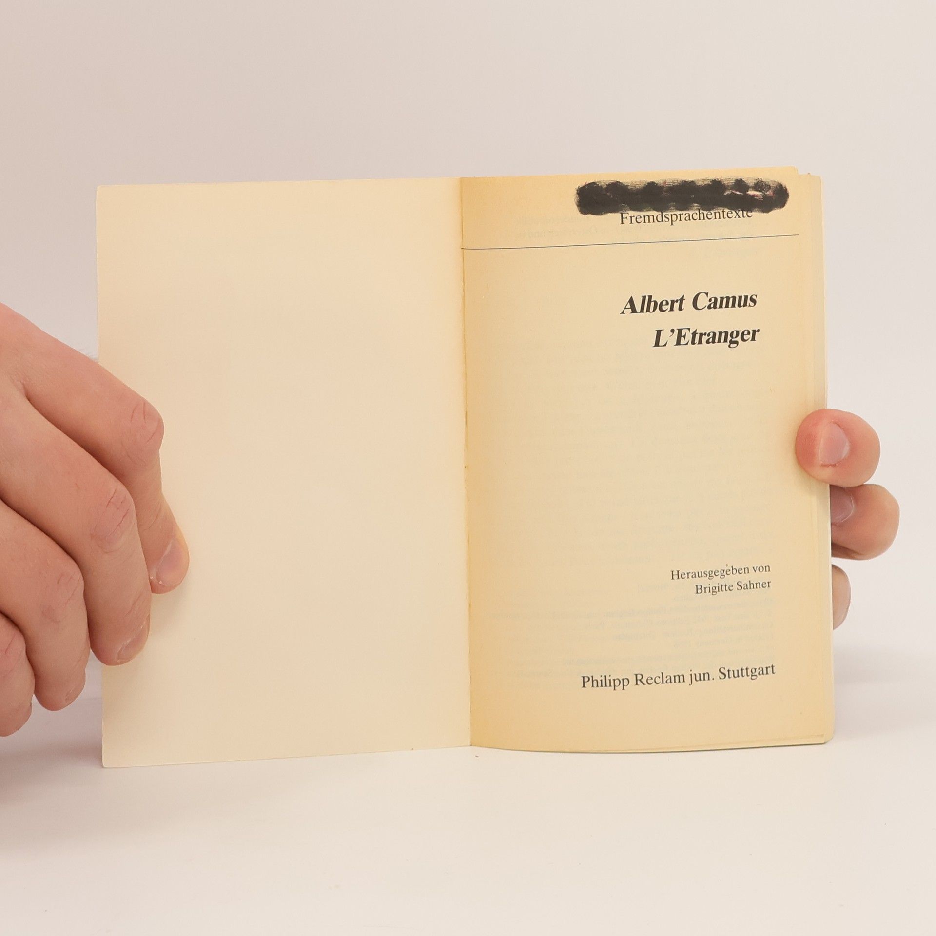 Albert Camus L'Étranger