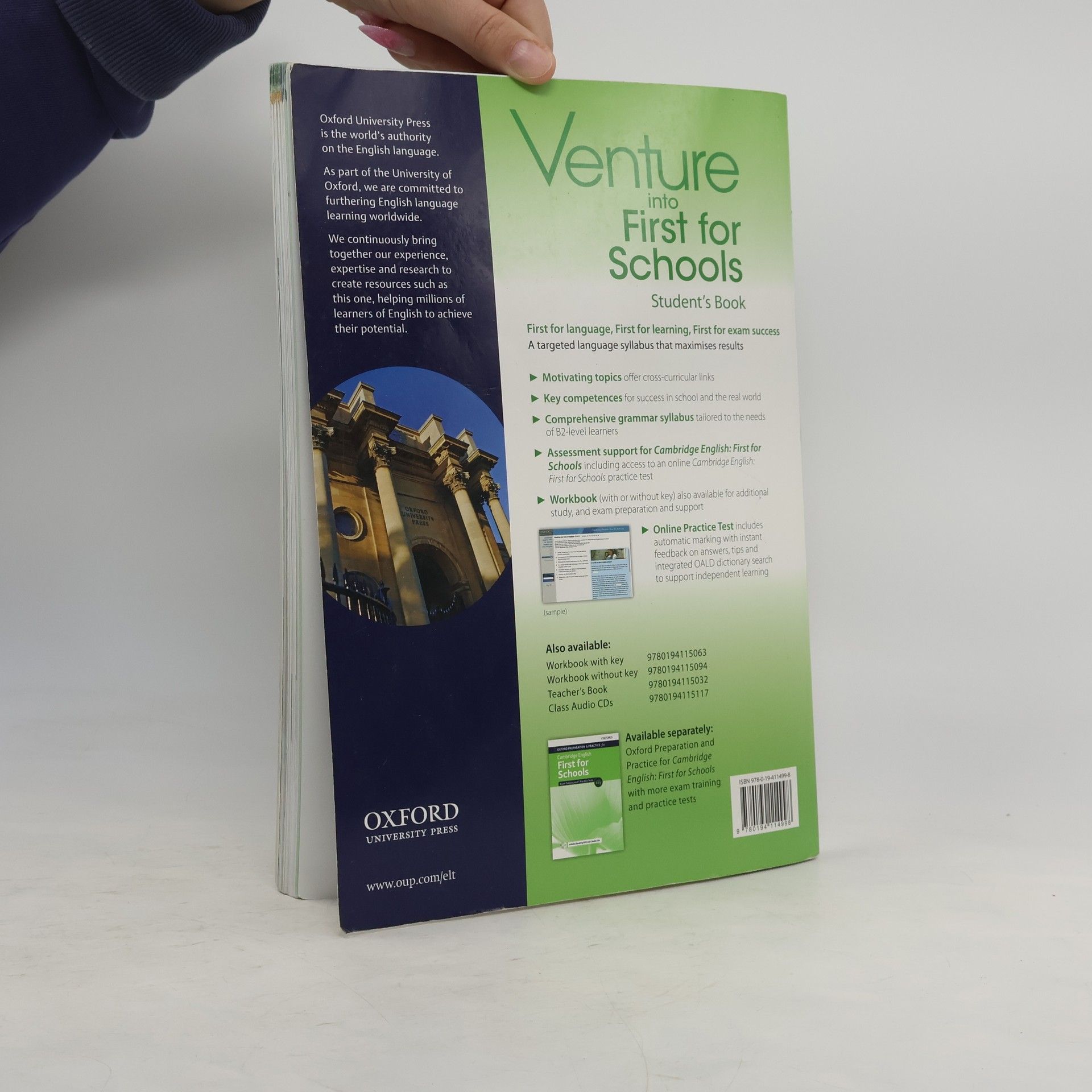 Kathy Gude Venture into First for Schools. Student's Book