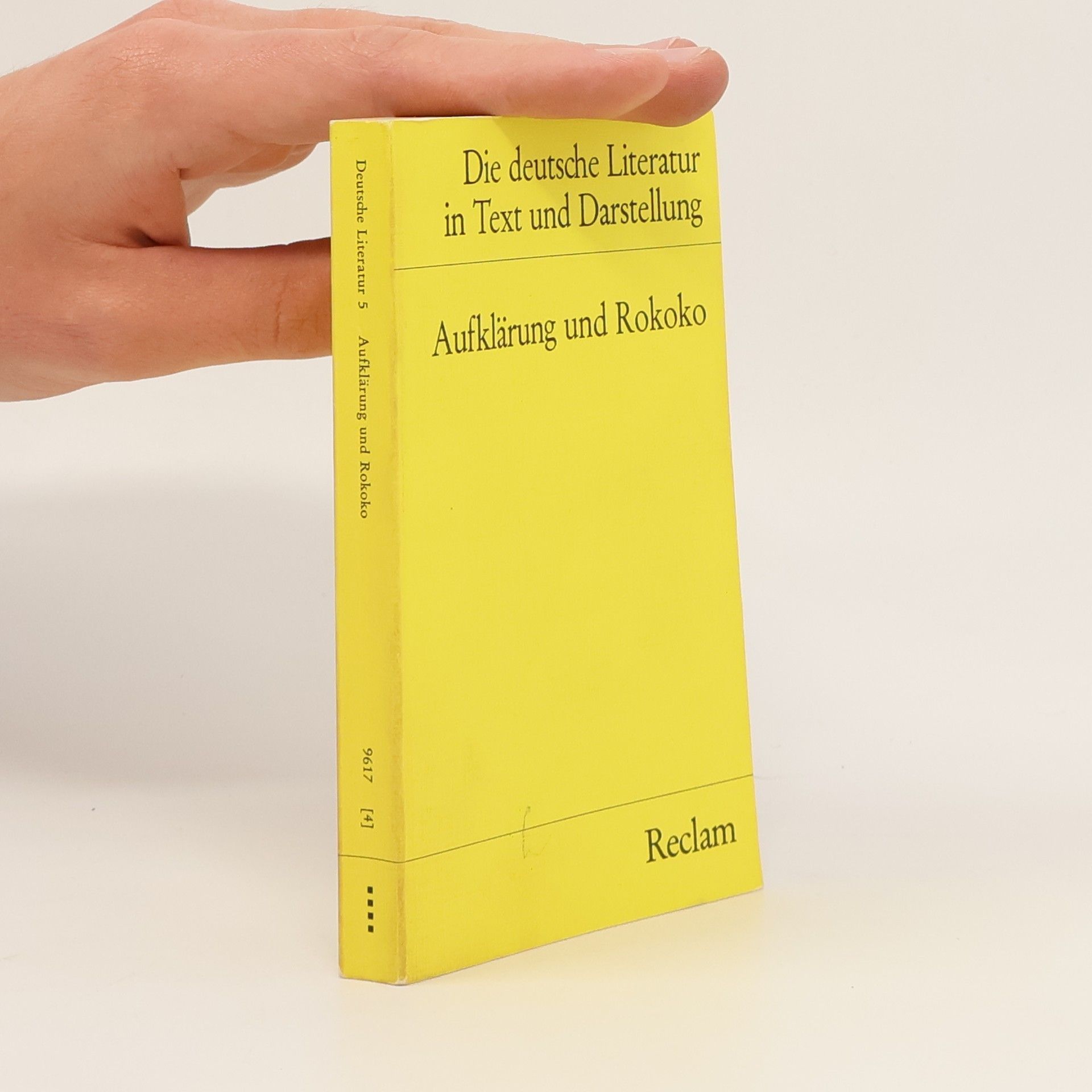 Kolektiv autorů Die deutsche Literatur in Text und Darstellung 5. Aufklärung und Rokoko