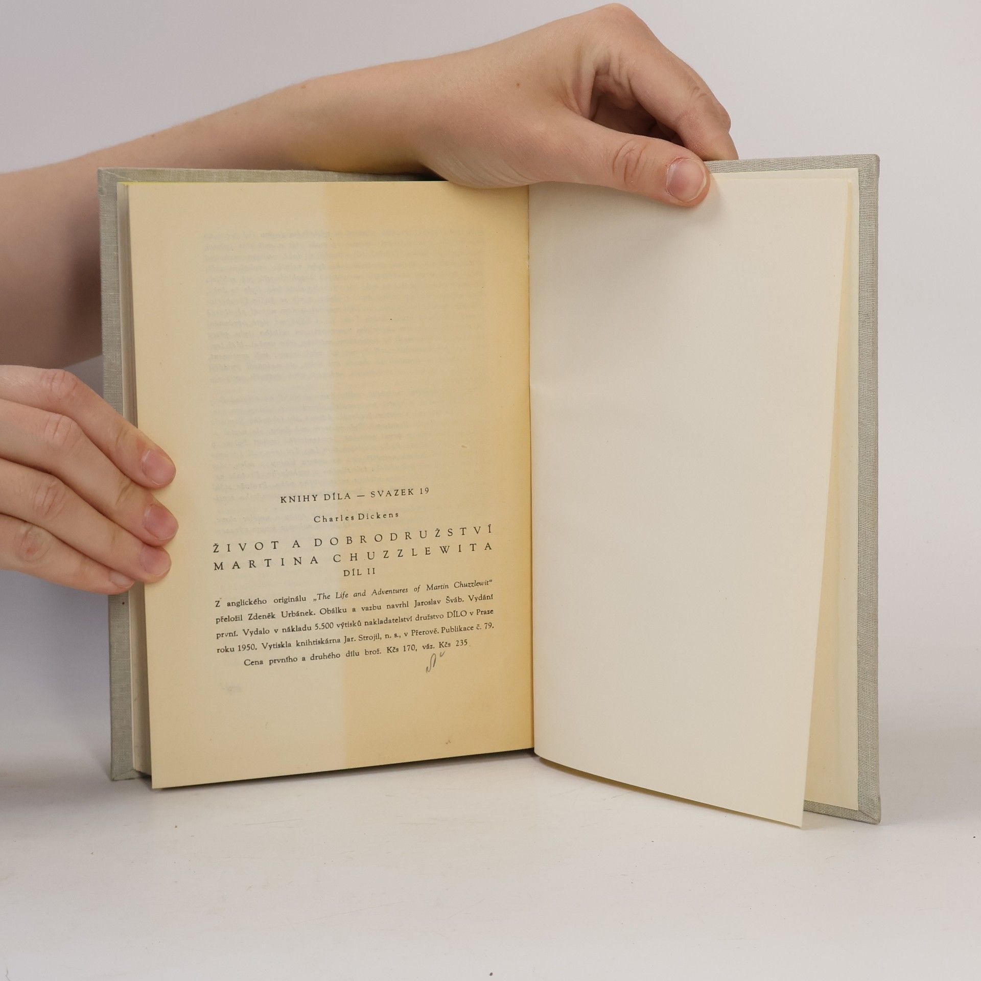 Charles Dickens Život a dobrodružství Martina Chuzzlewita. II. díl