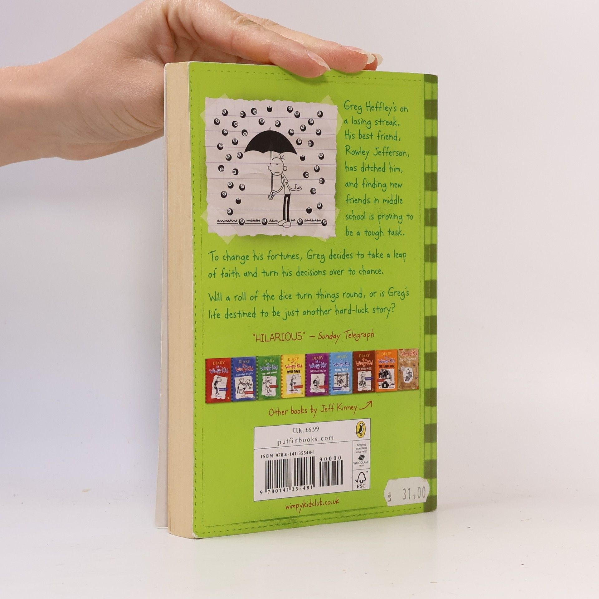 Jeff Kinney Diary of a Wimpy Kid. Hard luck