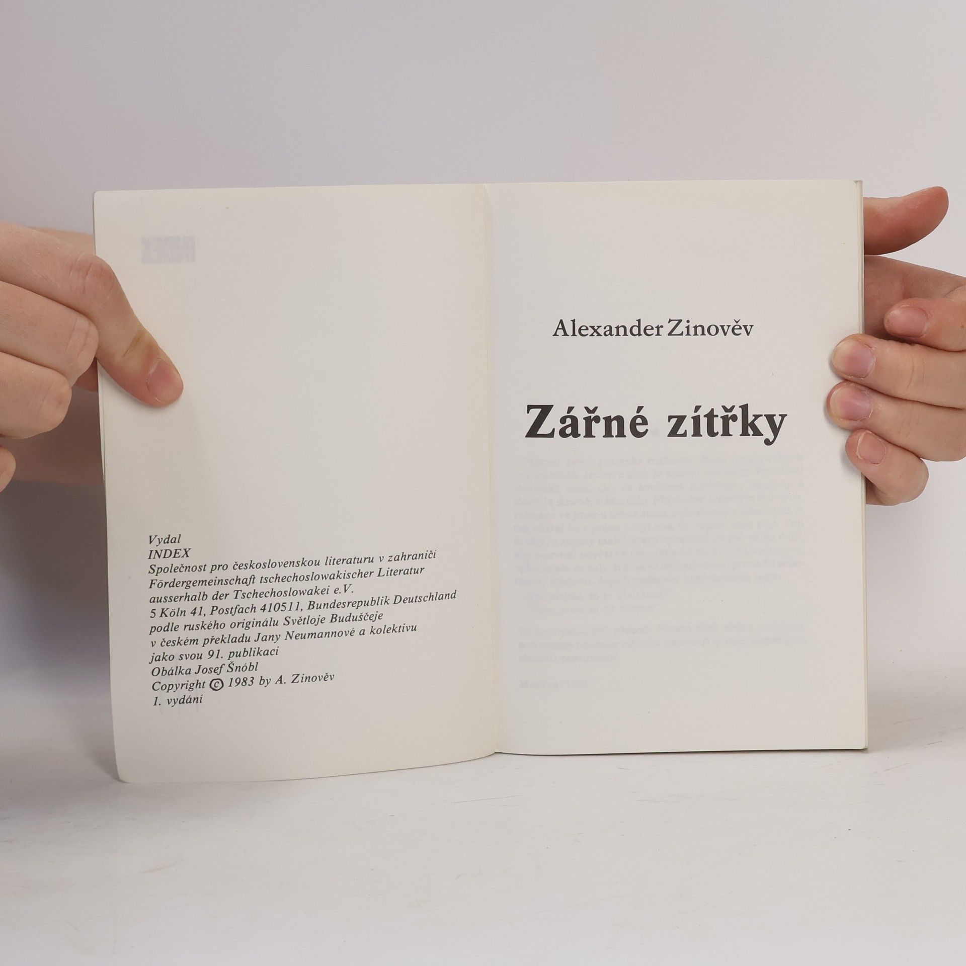 Alexander Zinověv Zářné zítřky