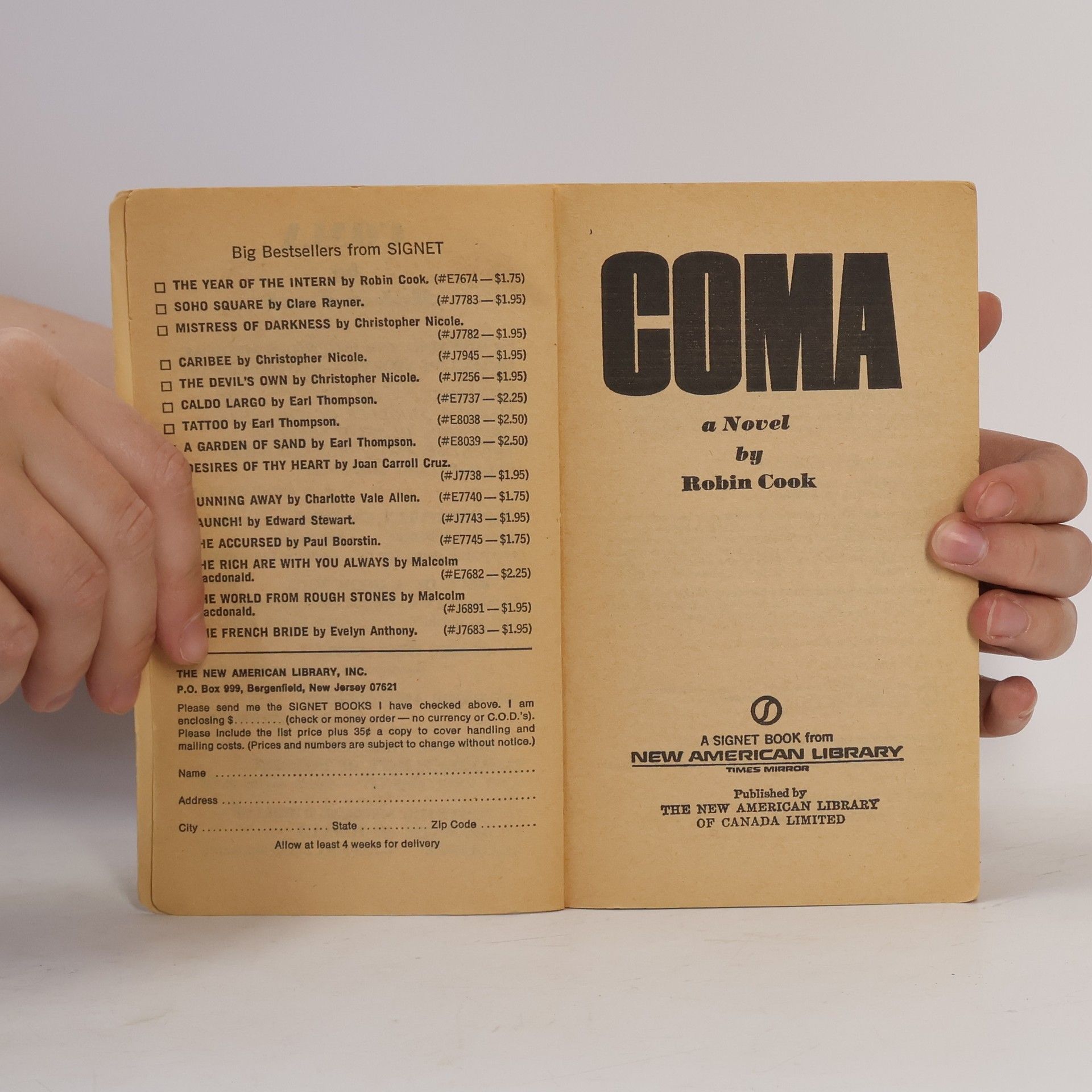 Robin Cook Coma