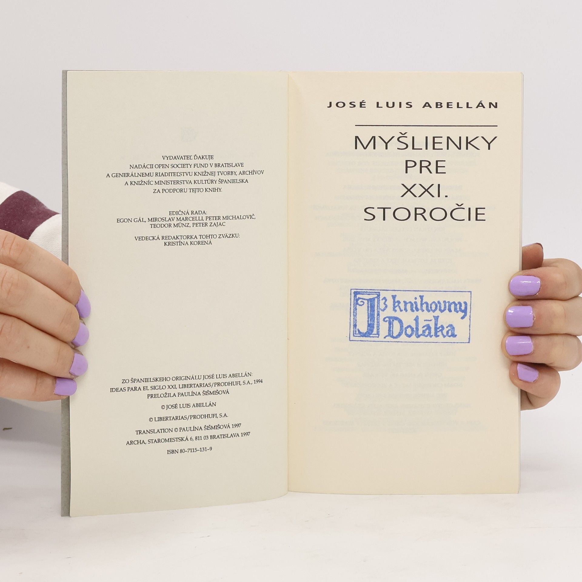 José Luis Abellán Myšlienky pre XXI. storočie