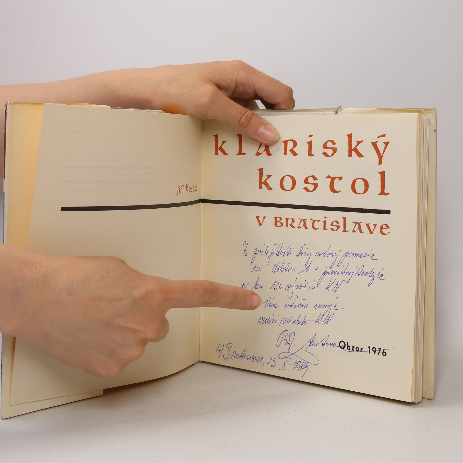 Jiří Kostka Klariský kostol v Bratislave