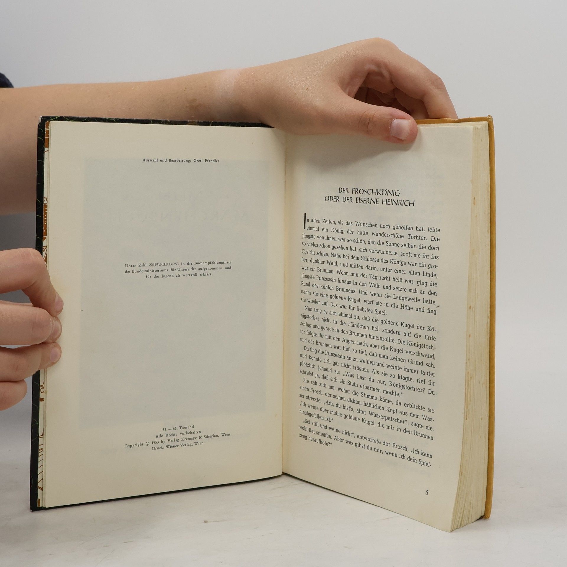 Wilhelm Karl Grimm Mein Märchenbuch
