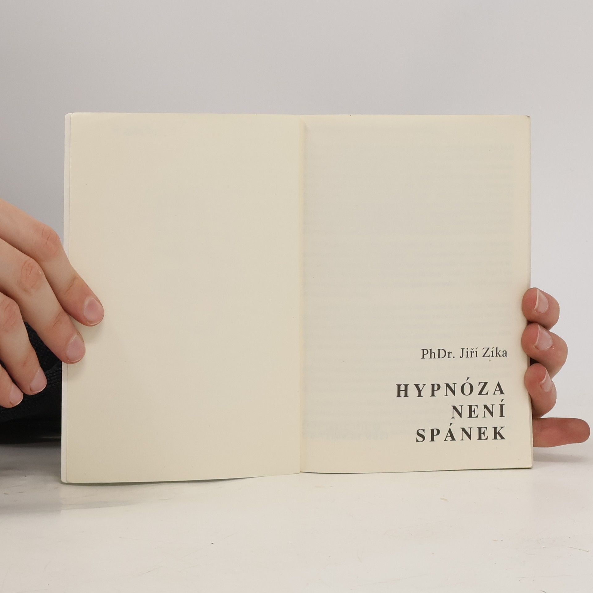 Jiří Zíka Hypnóza není spánek