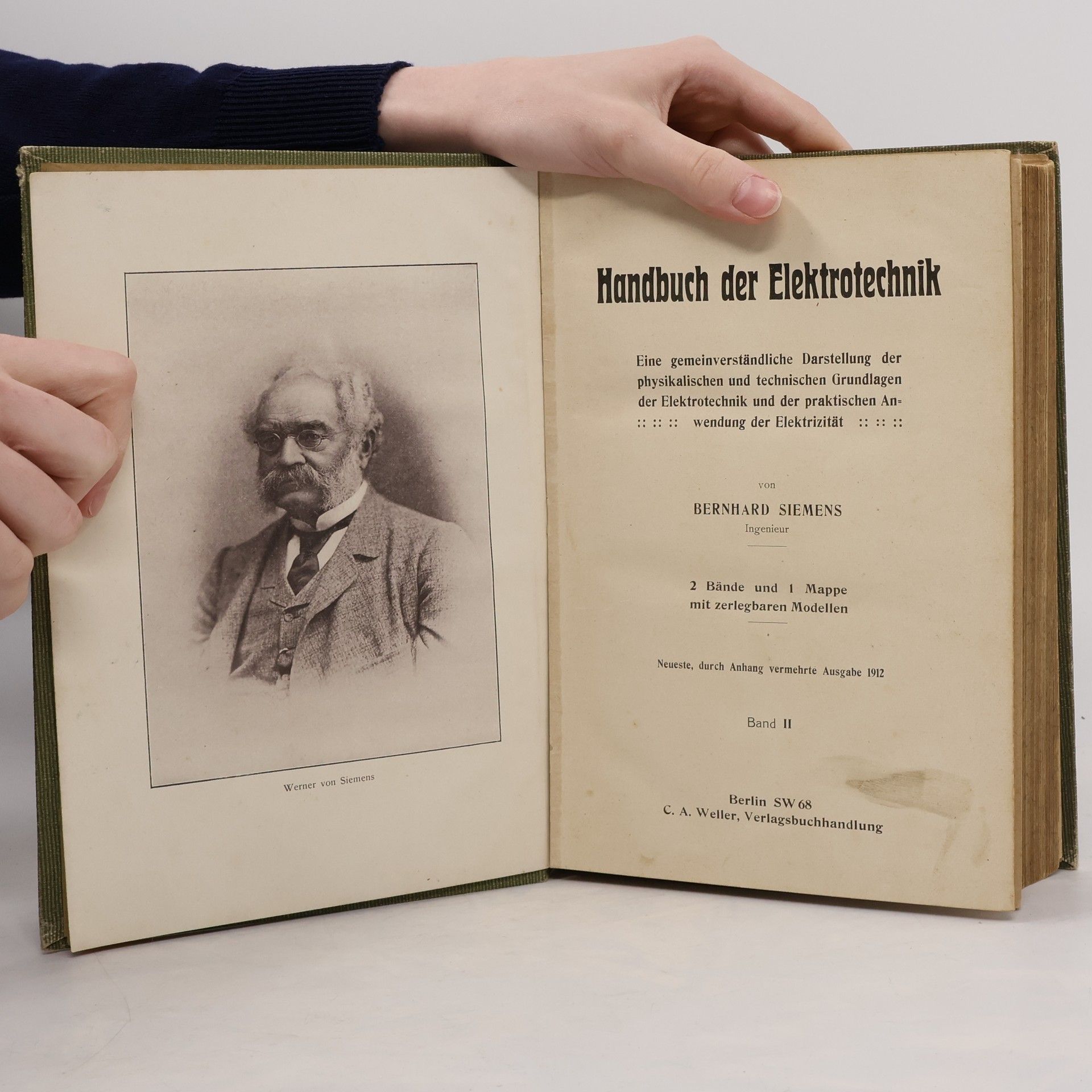 Bernhard Siemens Handbuch der Elektrotechnik II.