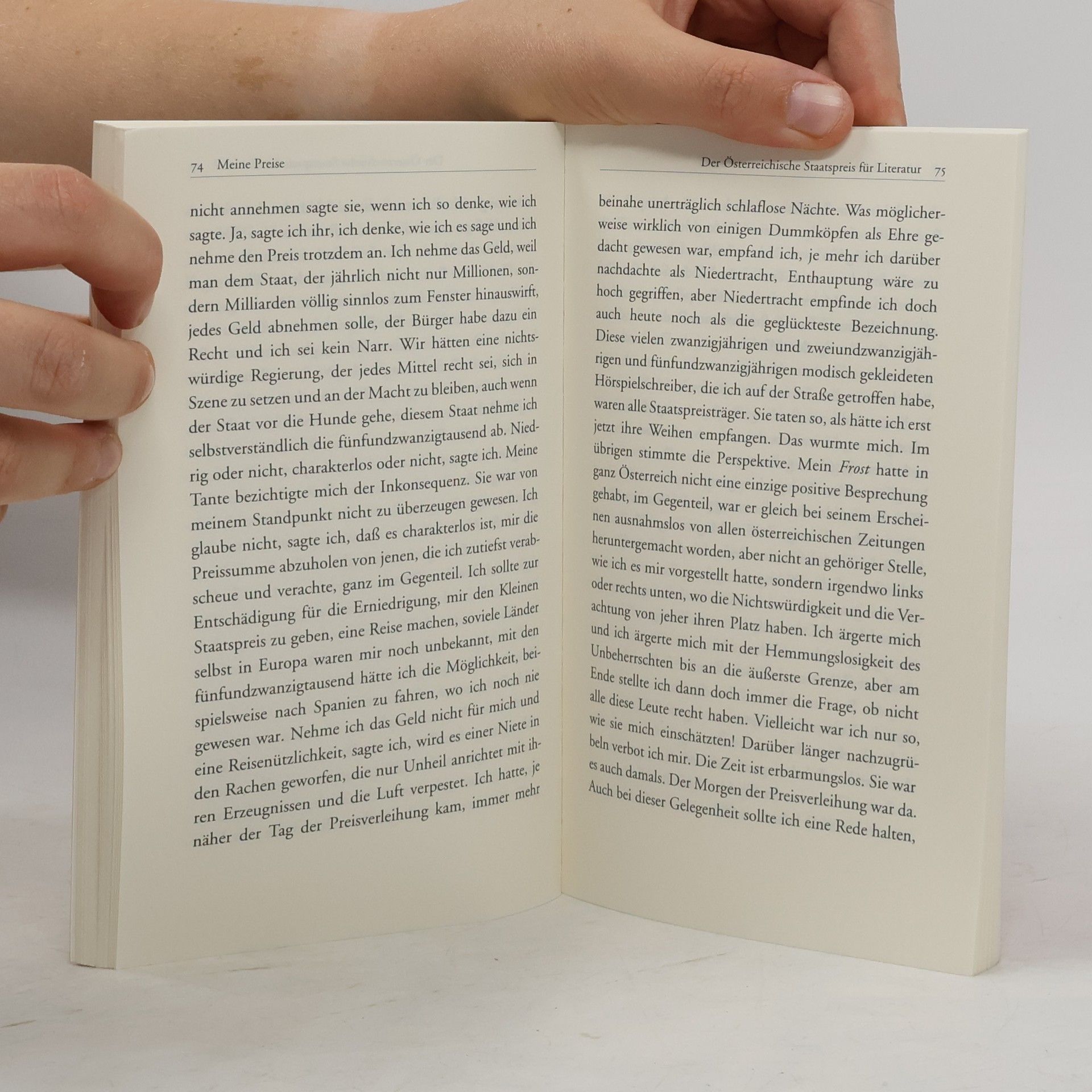 Thomas Bernhard Meine Preise