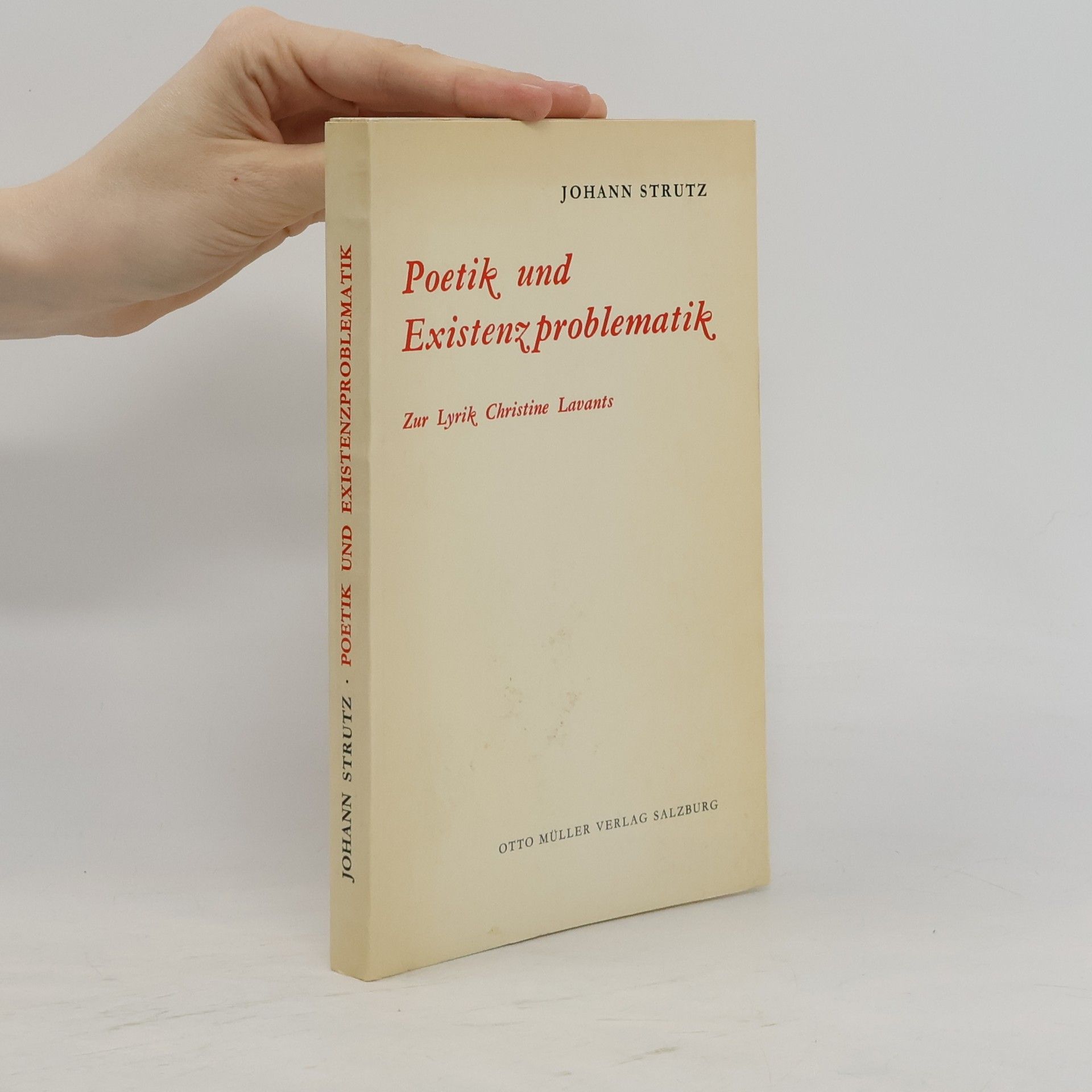 Poetik und Existenzproblematik