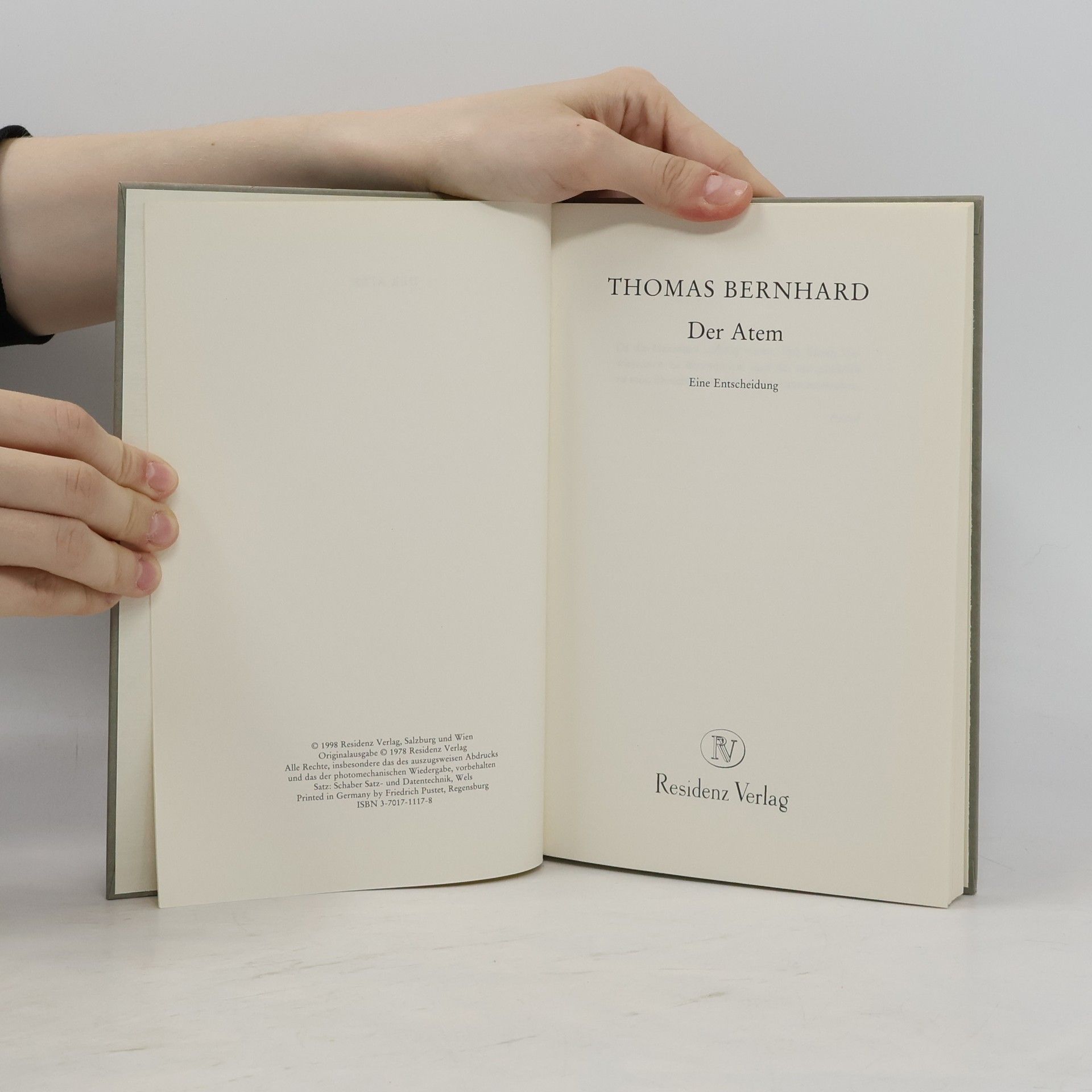 Thomas Bernhard Der Atem
