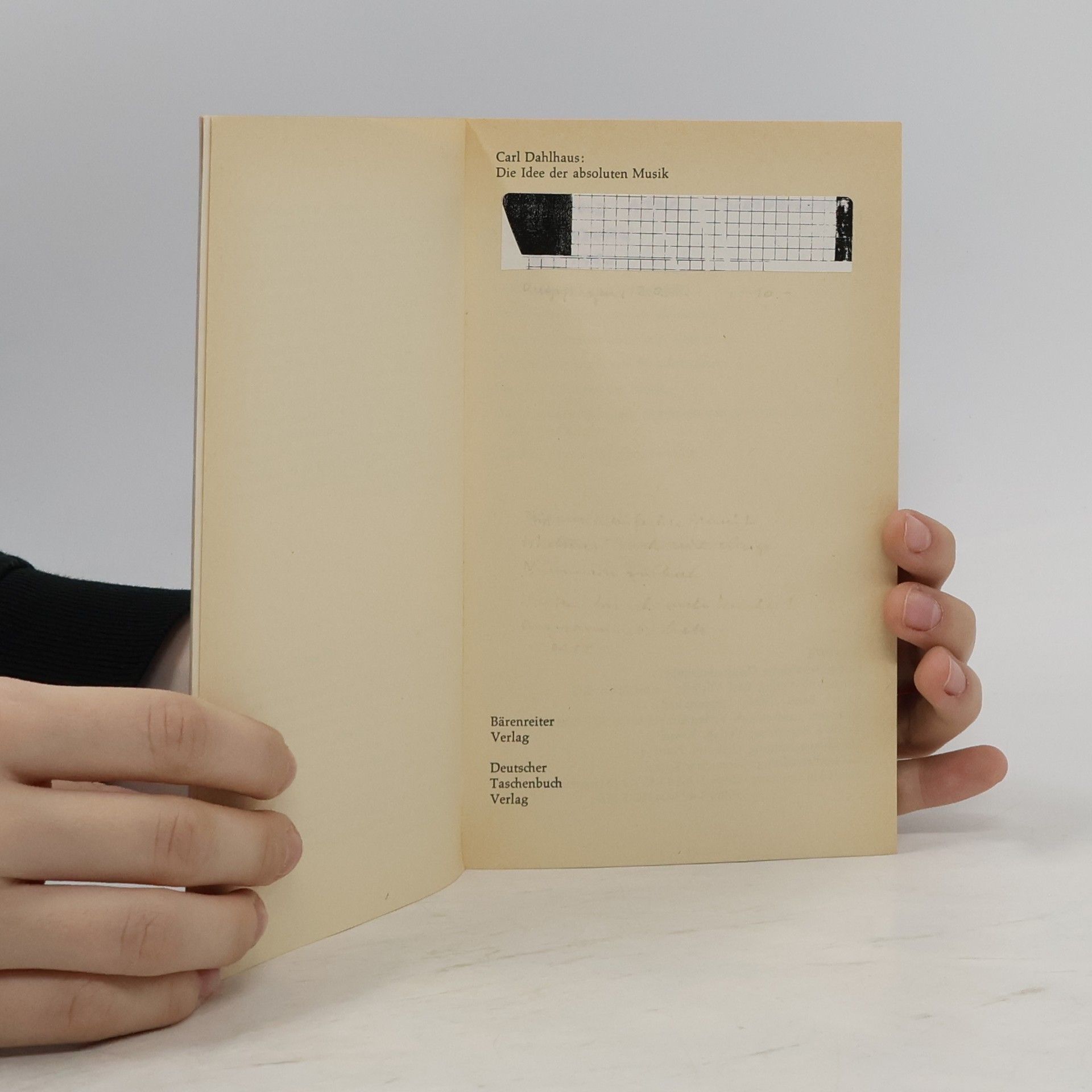 Carl Dahlhaus Die Idee der absoluten Musik