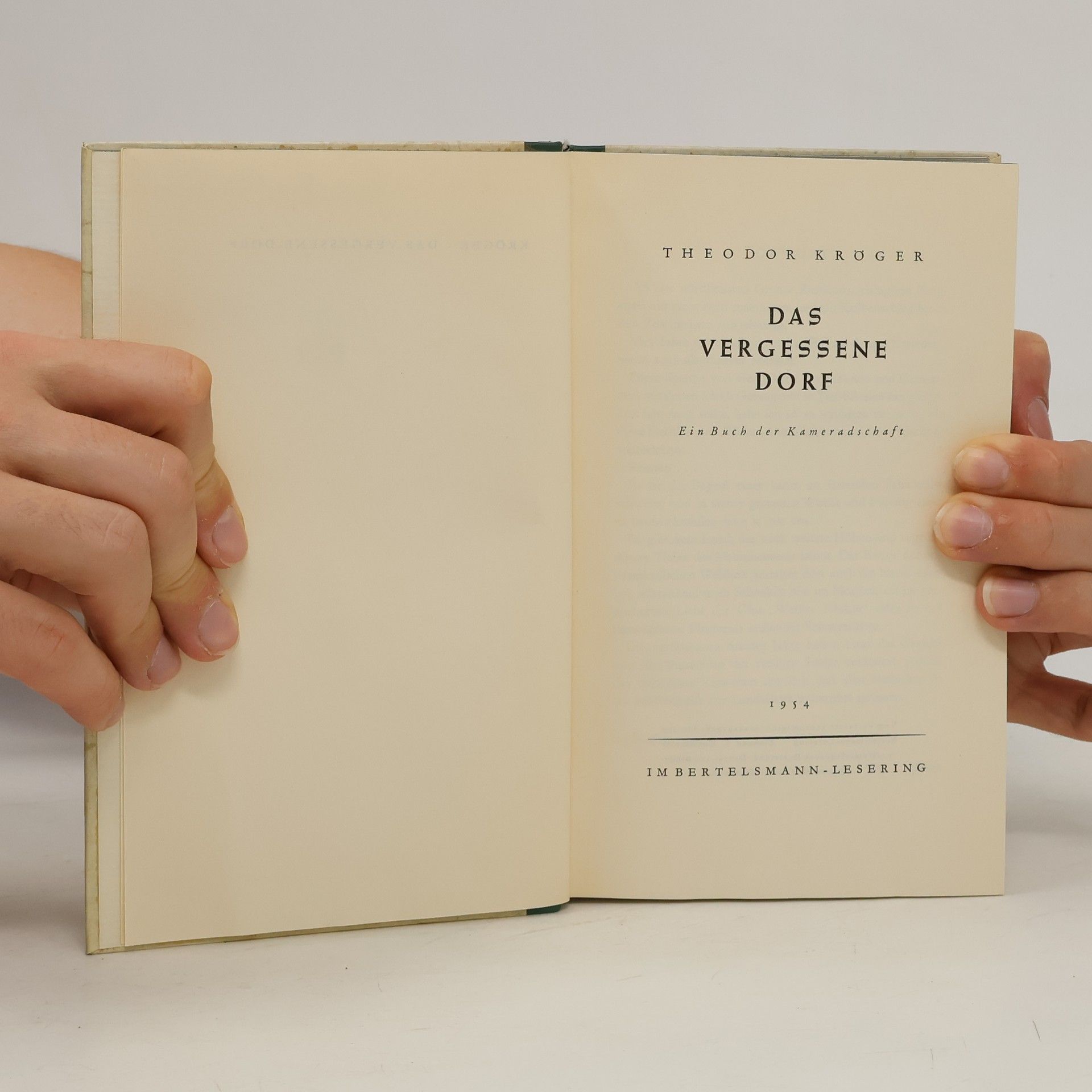 Theodor Kröger Das vergessene Dorf