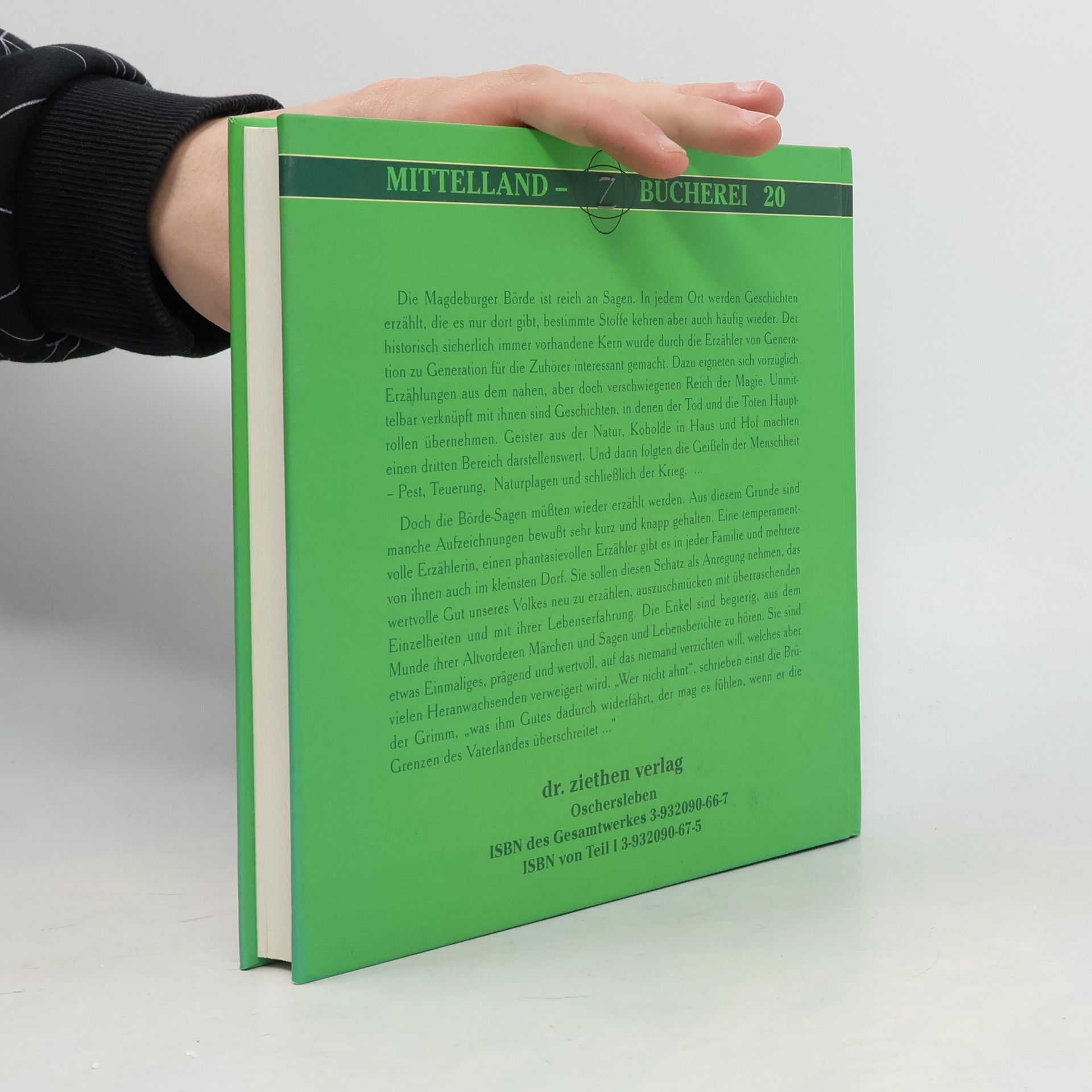 Hanns H. F. Schmidt Beiträge zur Kulturgeschichte der Magdeburger Börde und ihrer Randgebiete - 1: Das große Sagenbuch der Magdeburger Börde und ihres Umlandes