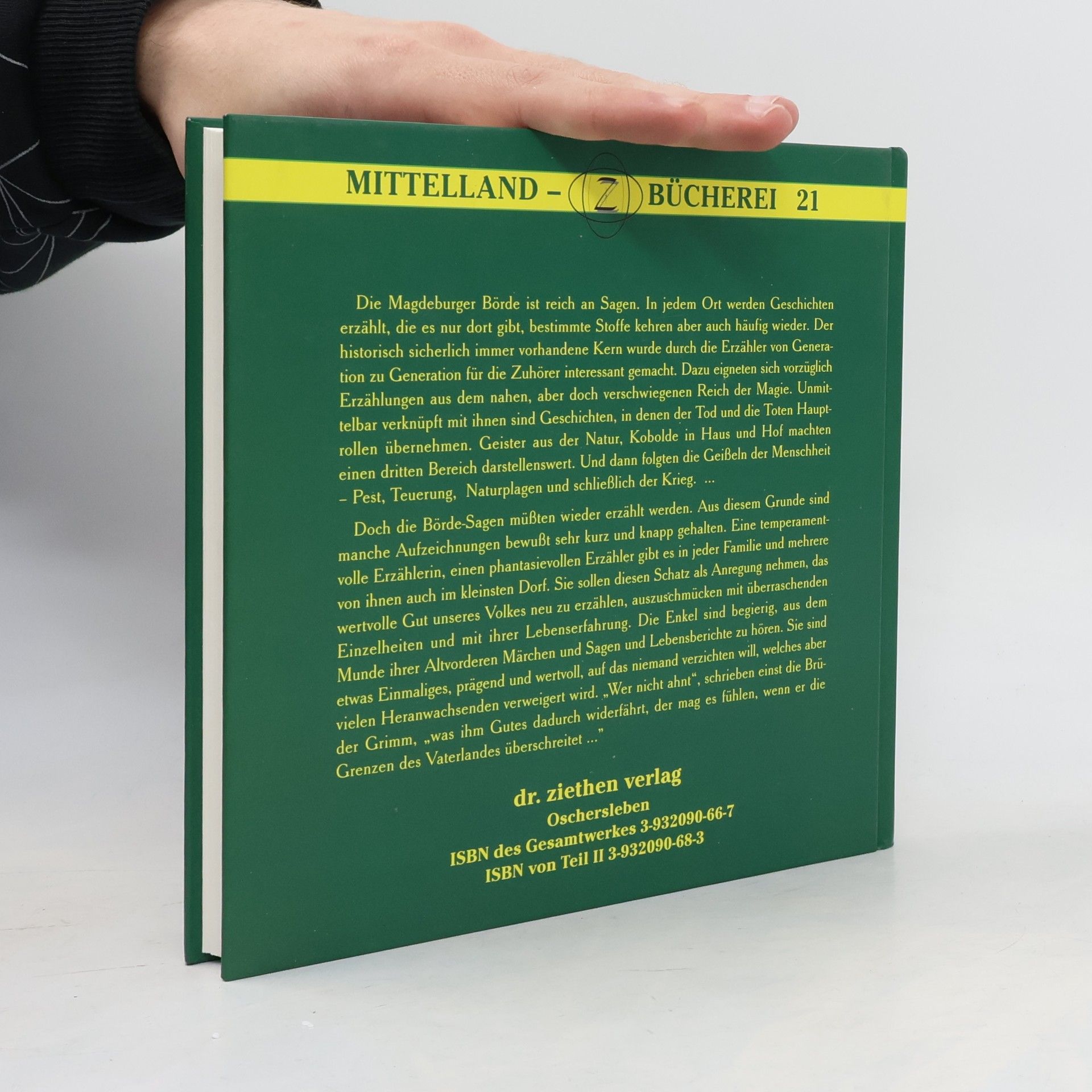 Hanns H. F. Schmidt Beiträge zur Kulturgeschichte der Magdeburger Börde und ihrer Randgebiete - 5: Das große Sagenbuch der Magdeburger Börde und ihres Umlandes