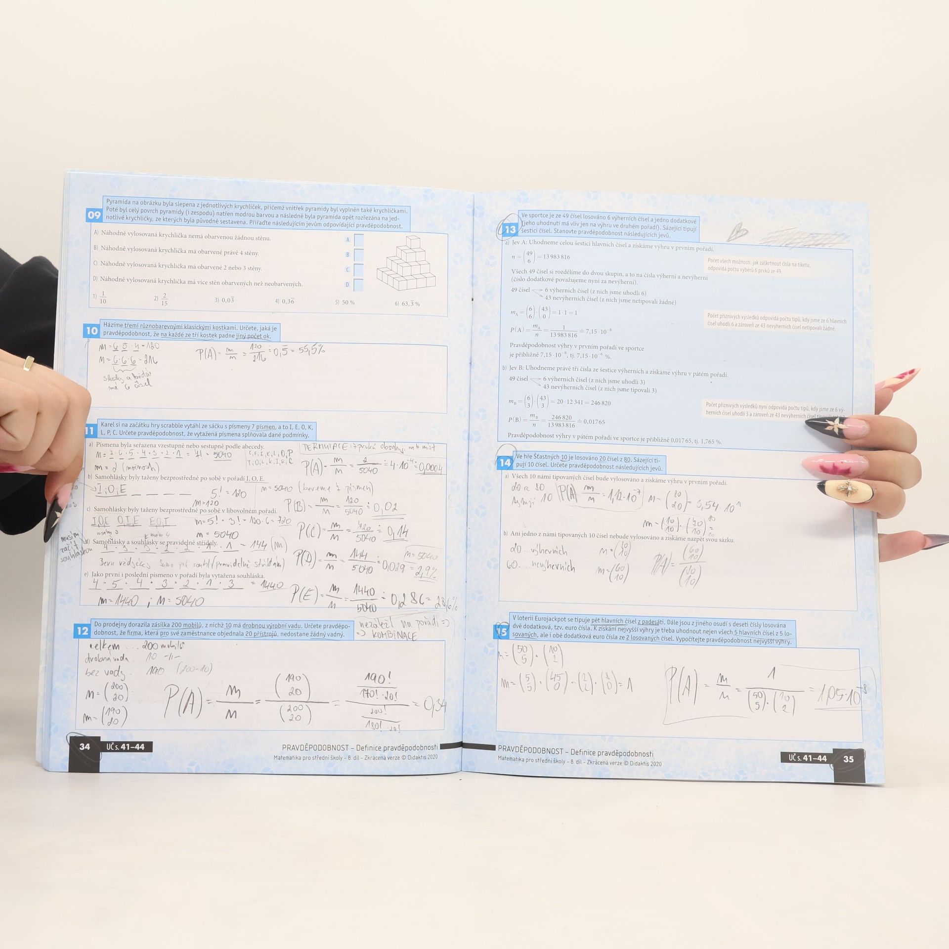 AA.VV. Matematika pro střední školy - kombinatorika, pravděpodobnost, statistika (8. díl, zkrácená verze, prac. sešit)