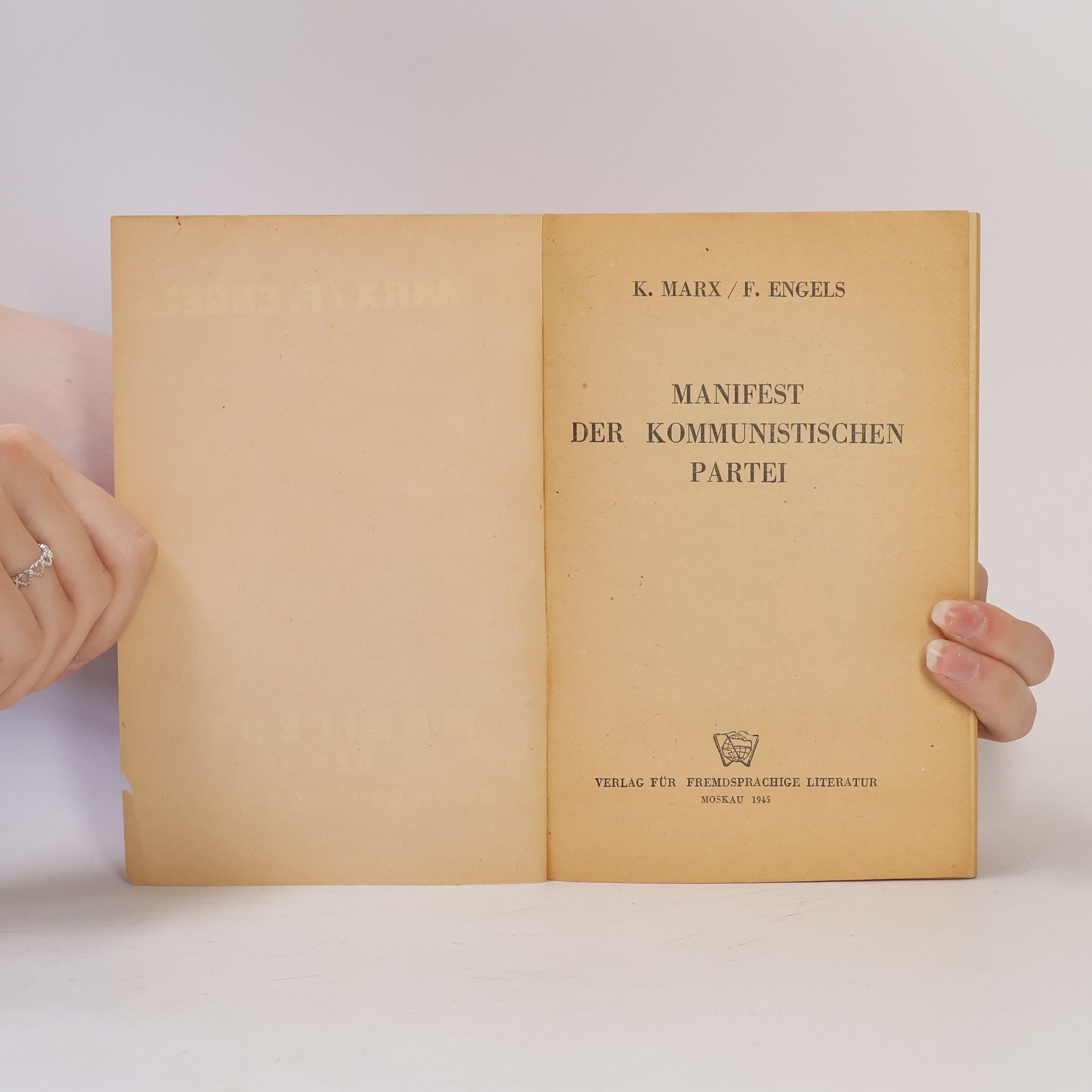 Karl Marx Manifest der Kommunistichen Partei
