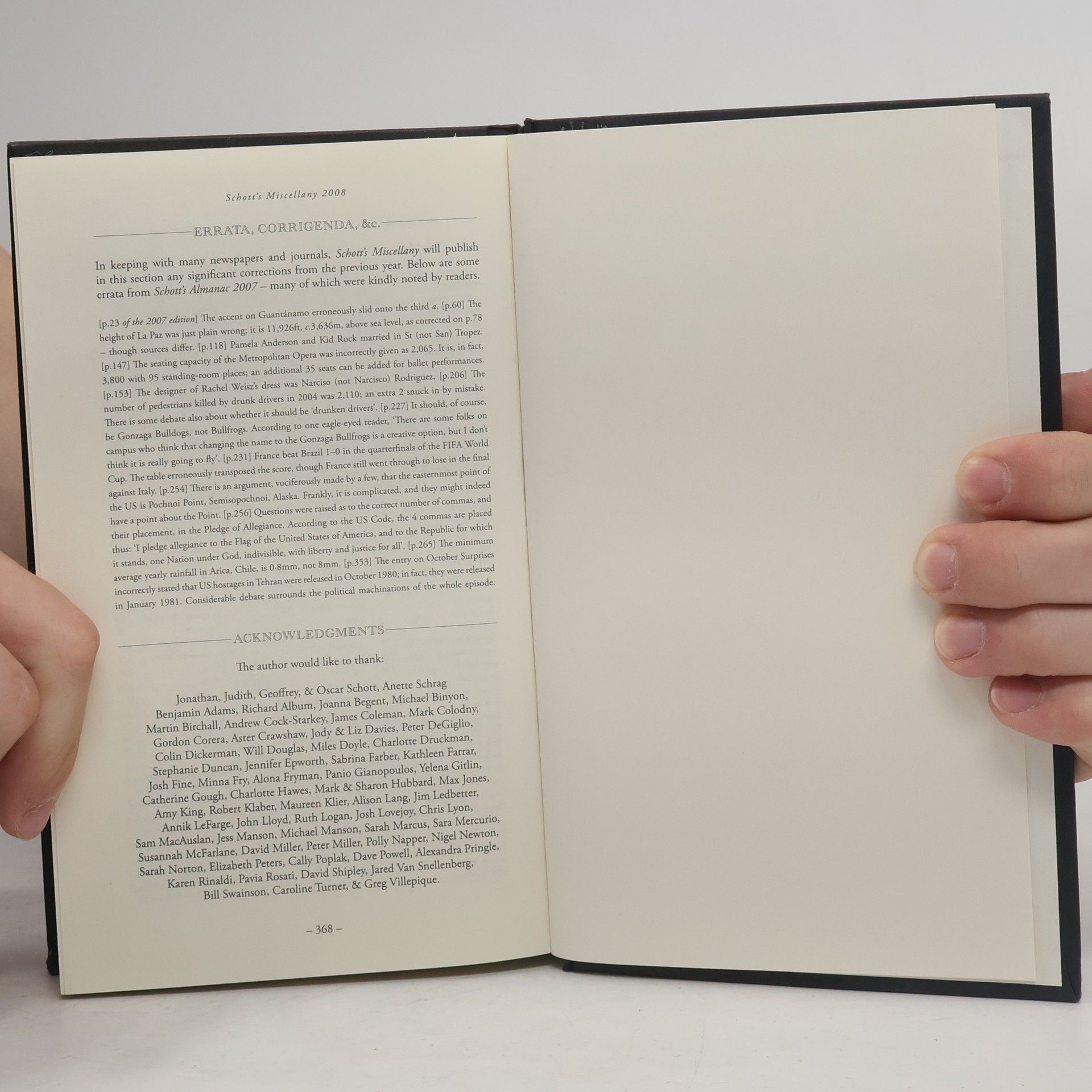Ben Schott Schott's Miscellany 2008