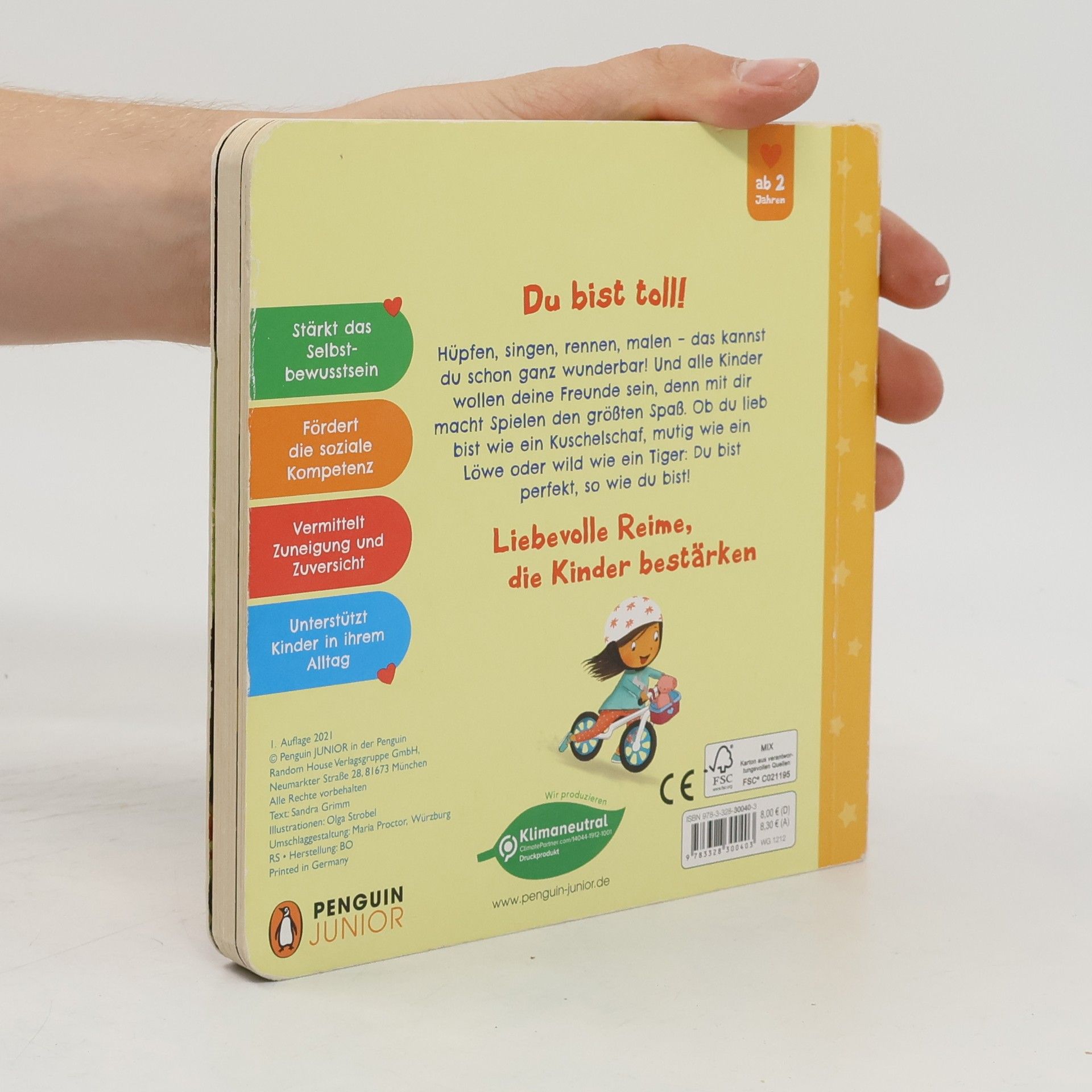 Sandra Grimm Mein Starkmacher-Buch! - Du bist so wundervoll, mein Schatz!. Selbstbewusstsein für die Kleinsten - Pappbilderbuch ab 2 Jahren