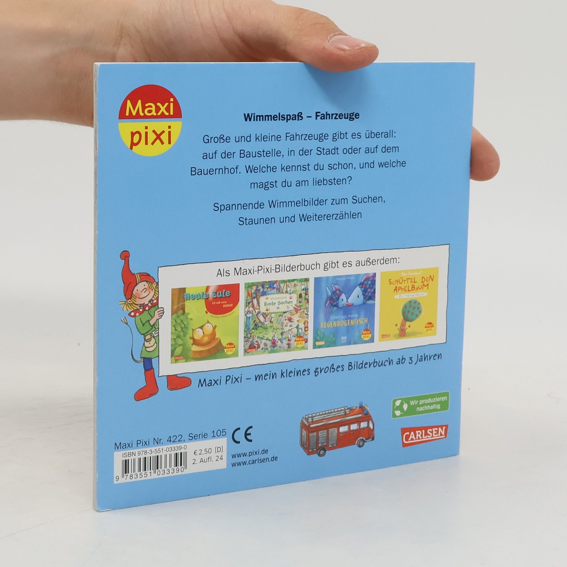 Peter Friedl Maxi Pixi 422: Wimmelspaß Fahrzeuge