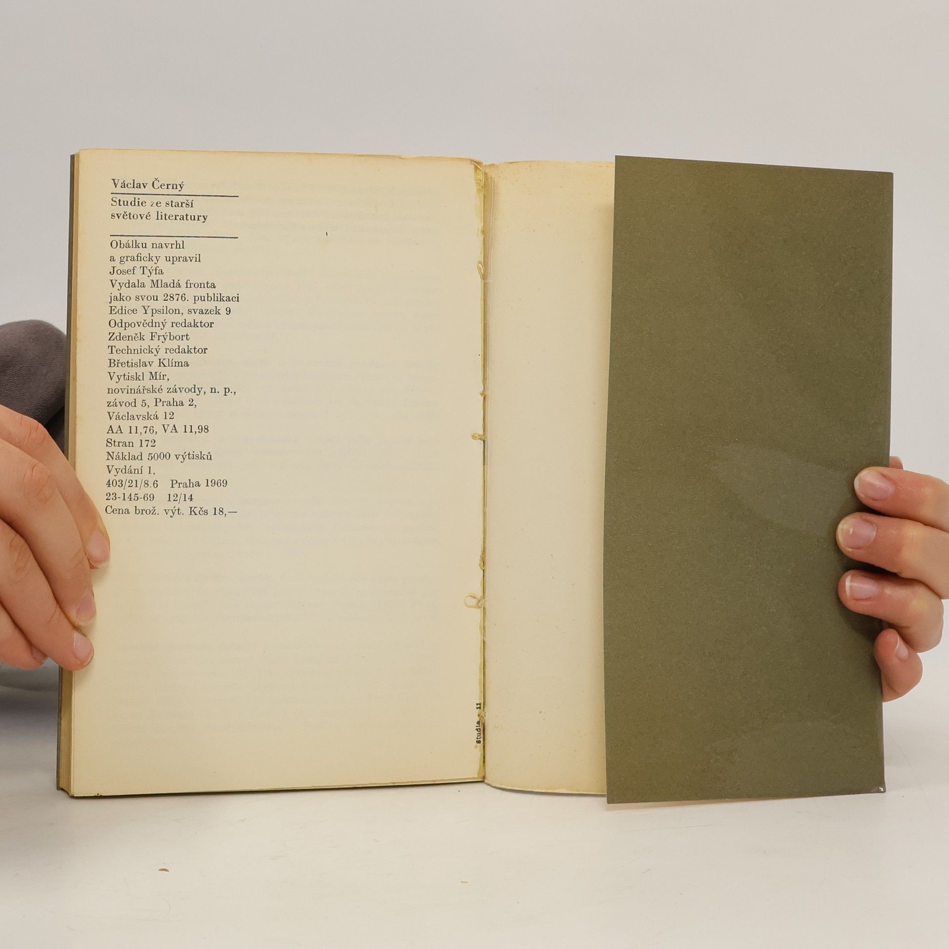 Václav Černý Studie ze starší světové literatury
