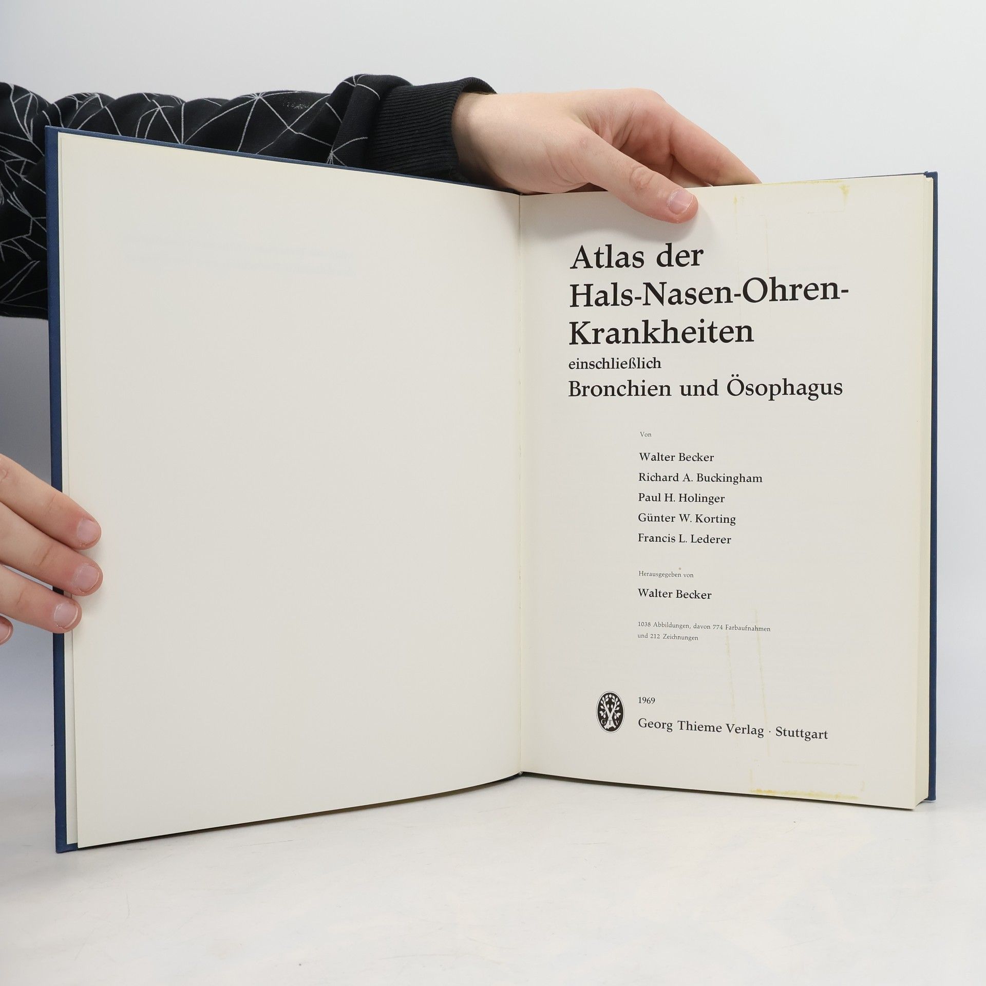Kolektiv autorů Atlas der Hals-Nasen-Ohren-Krankheiten einschliesslich Bronchien und Ösophagus