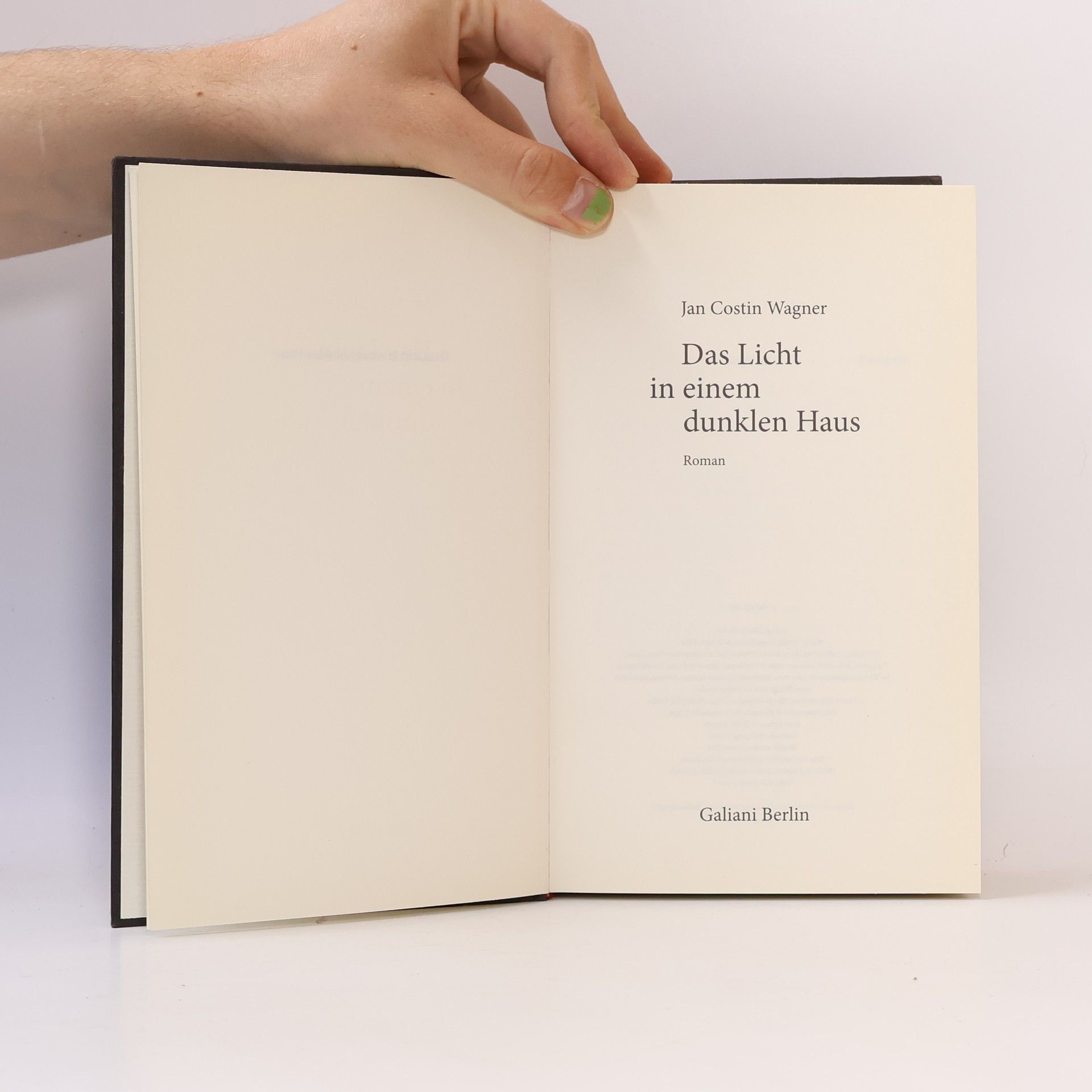 Jan Costin Wagner Das Licht in einem dunklen Haus