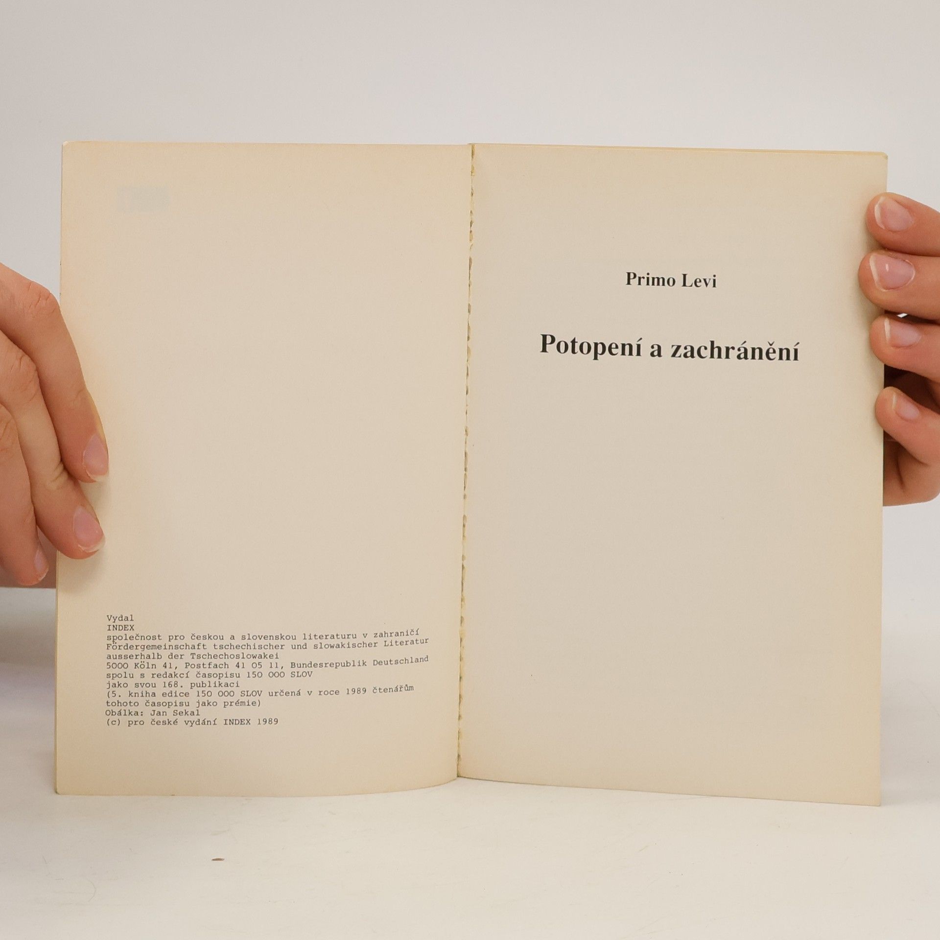 Primo Levi Potopení a zachránění