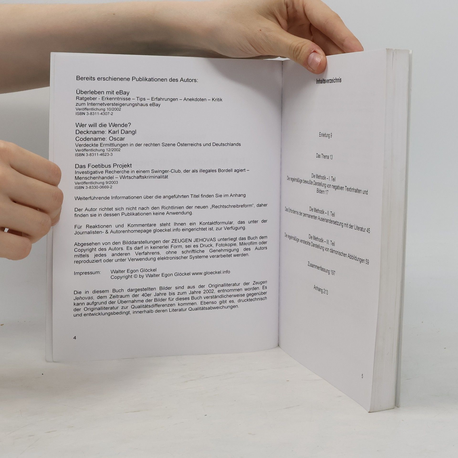 Walter E Glöckel Die Methodik der Dämonen der Zeugen Jehovas
