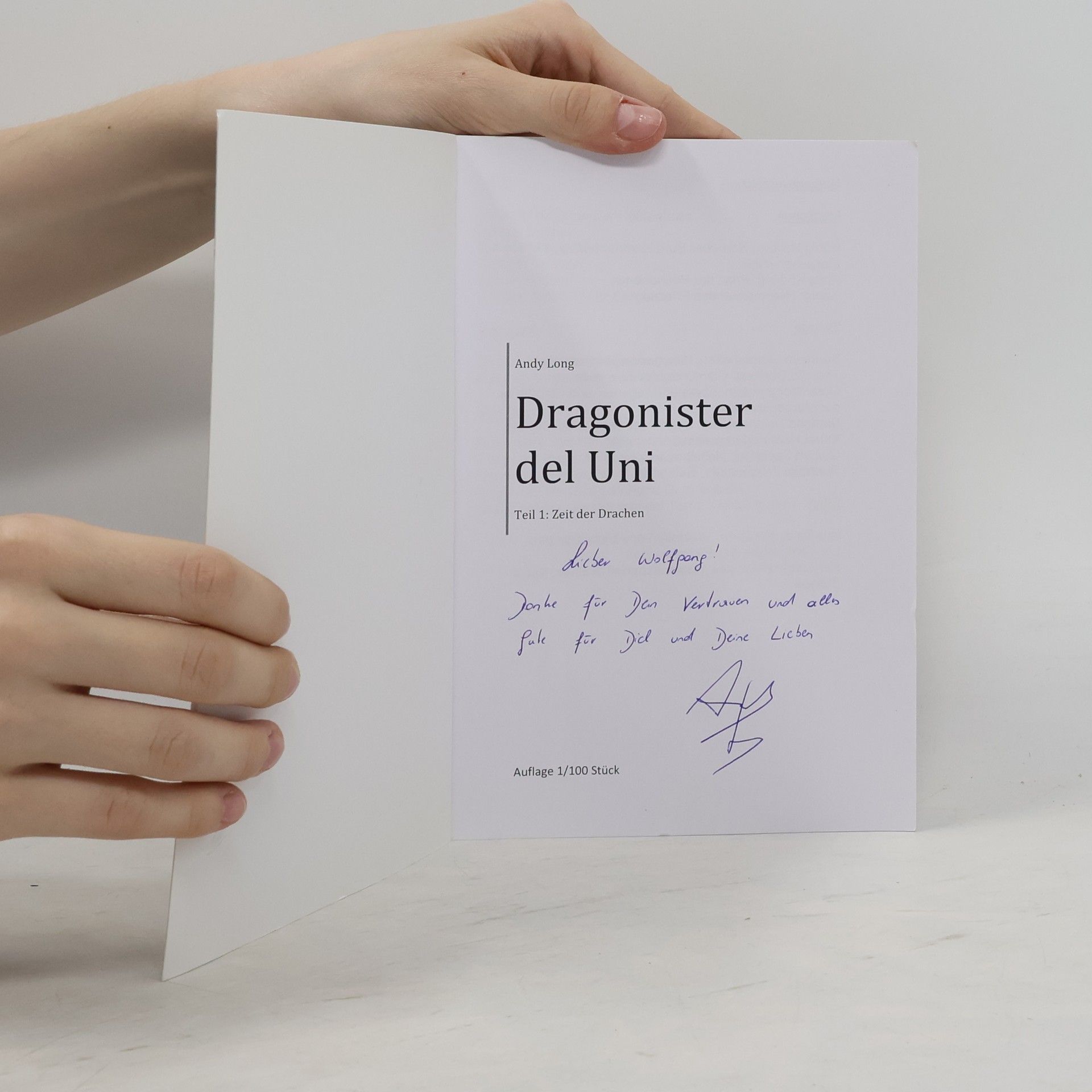 Andy Long Dragonister del Uni – Zeit der Drachen 1.