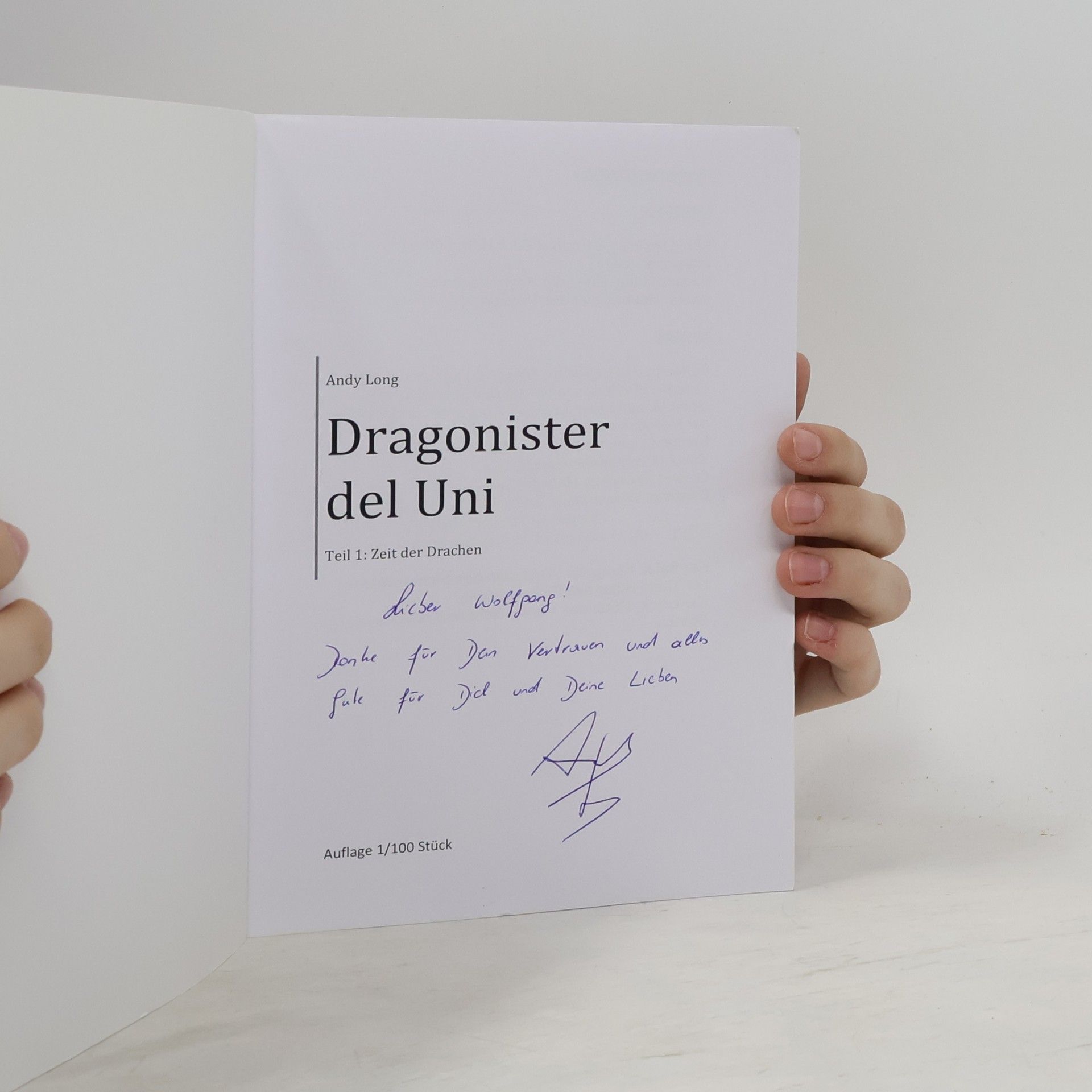 Andy Long Dragonister del Uni – Zeit der Drachen 1.