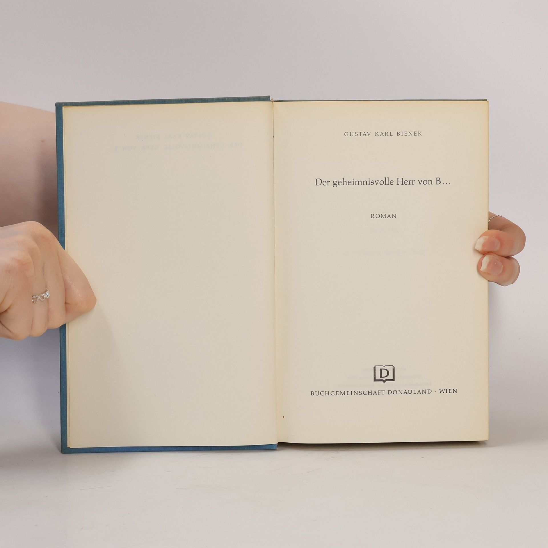Gustav Karl Bienek Der Geheimnisvolle herr von B.