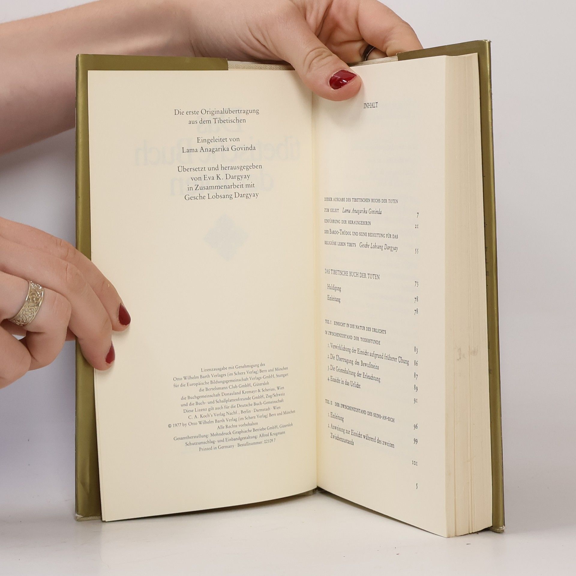 Eva K. Dargyay Das tibetische Buch der Toten