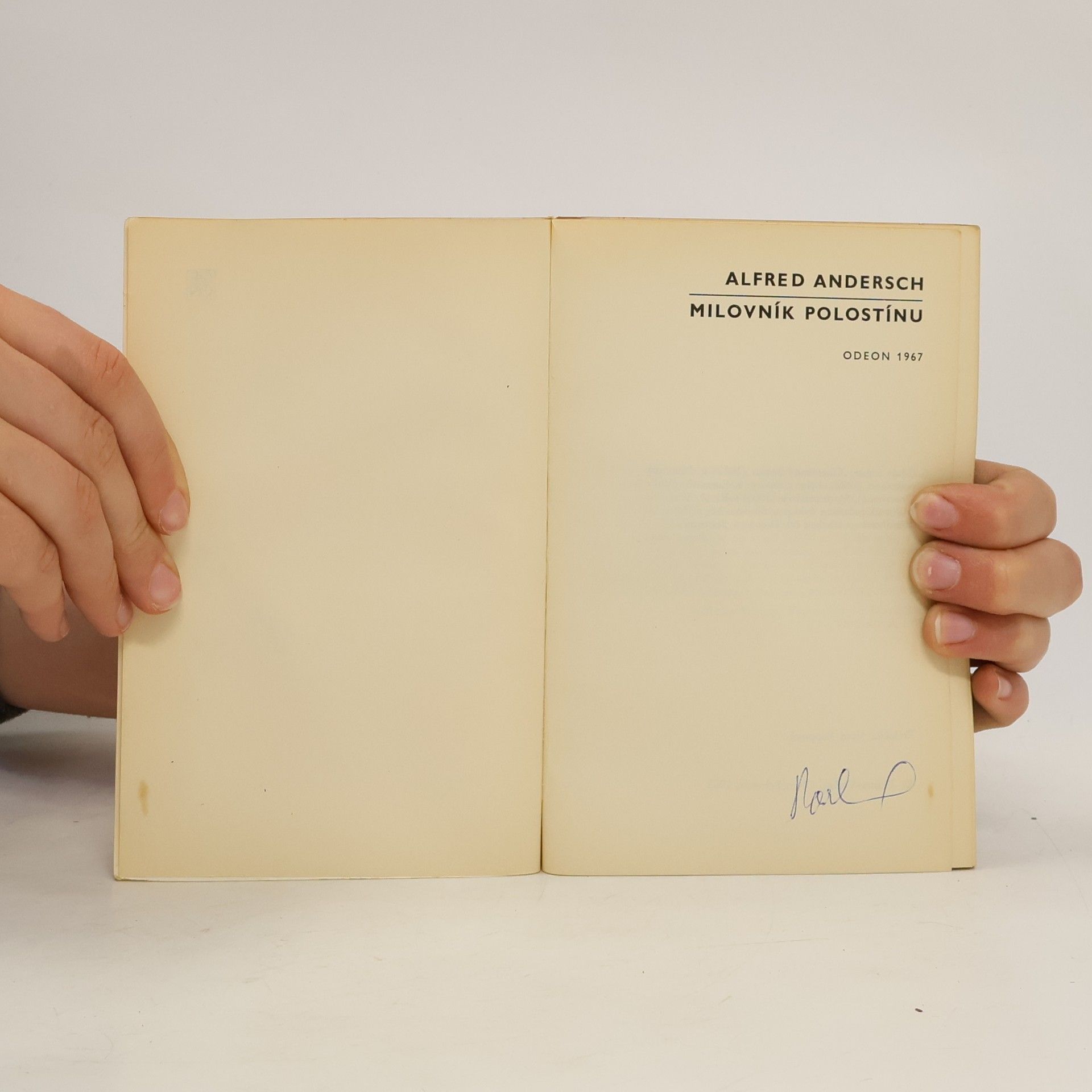 Alfred Andersch Milovník polostínu