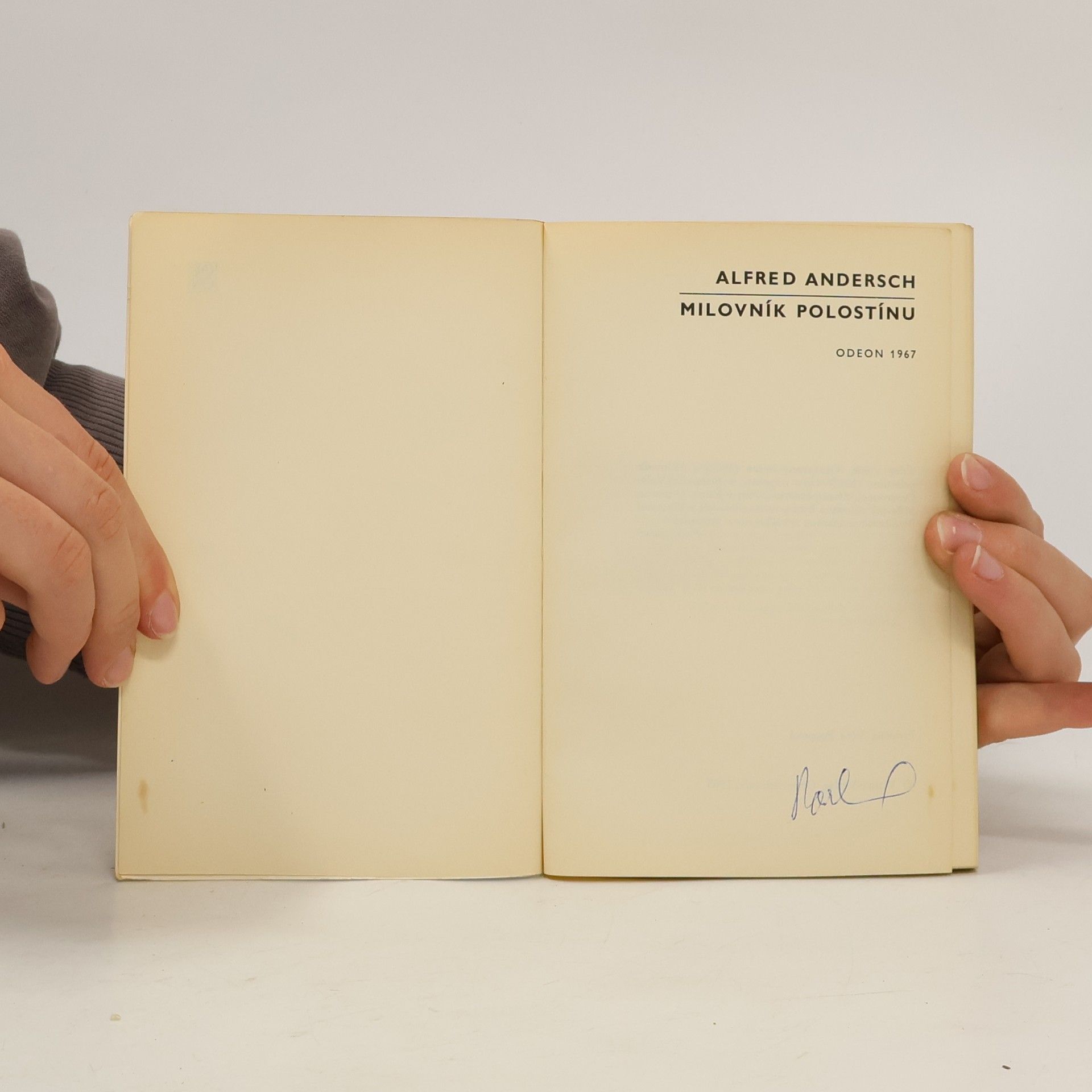 Alfred Andersch Milovník polostínu