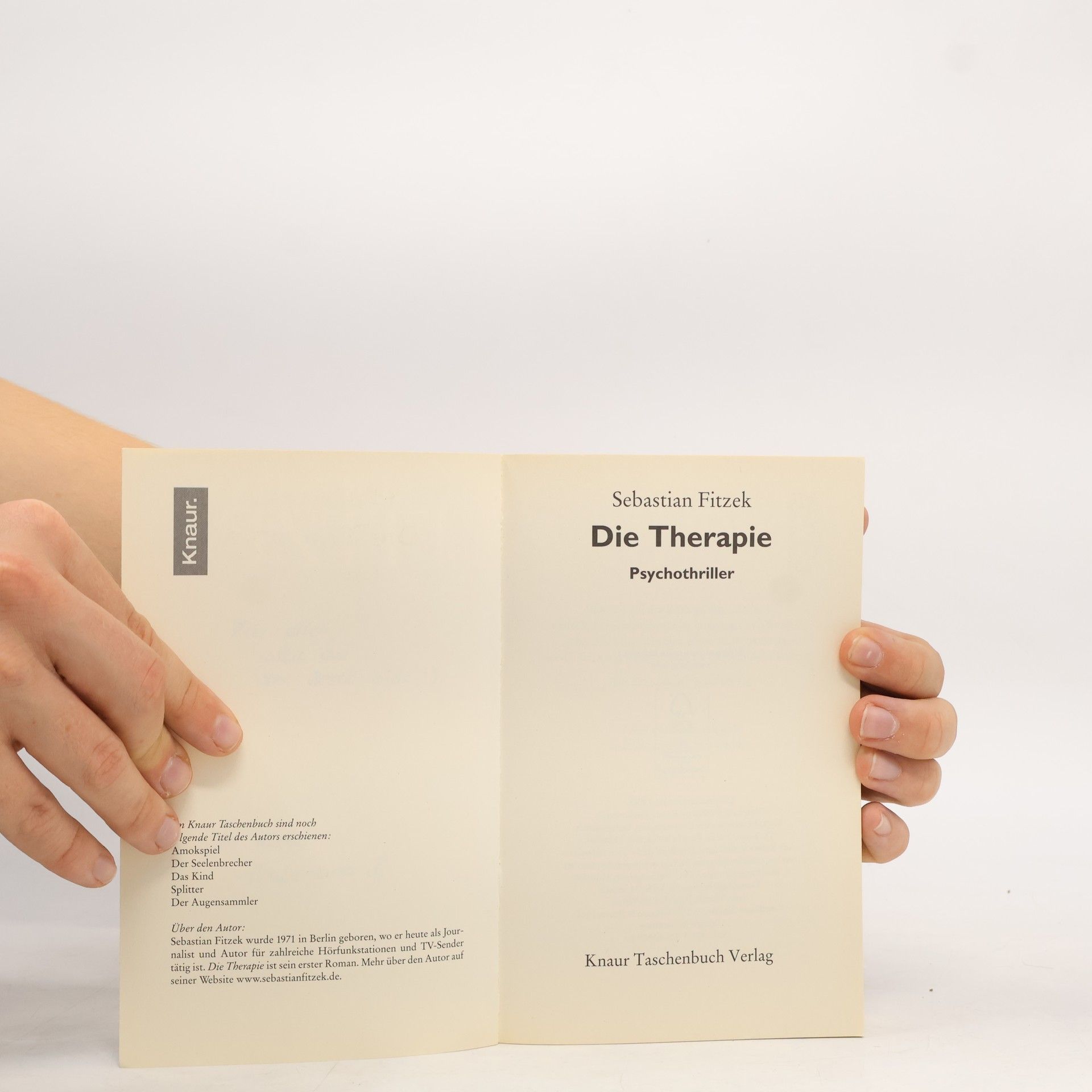 Sebastian Fitzek Die Therapie