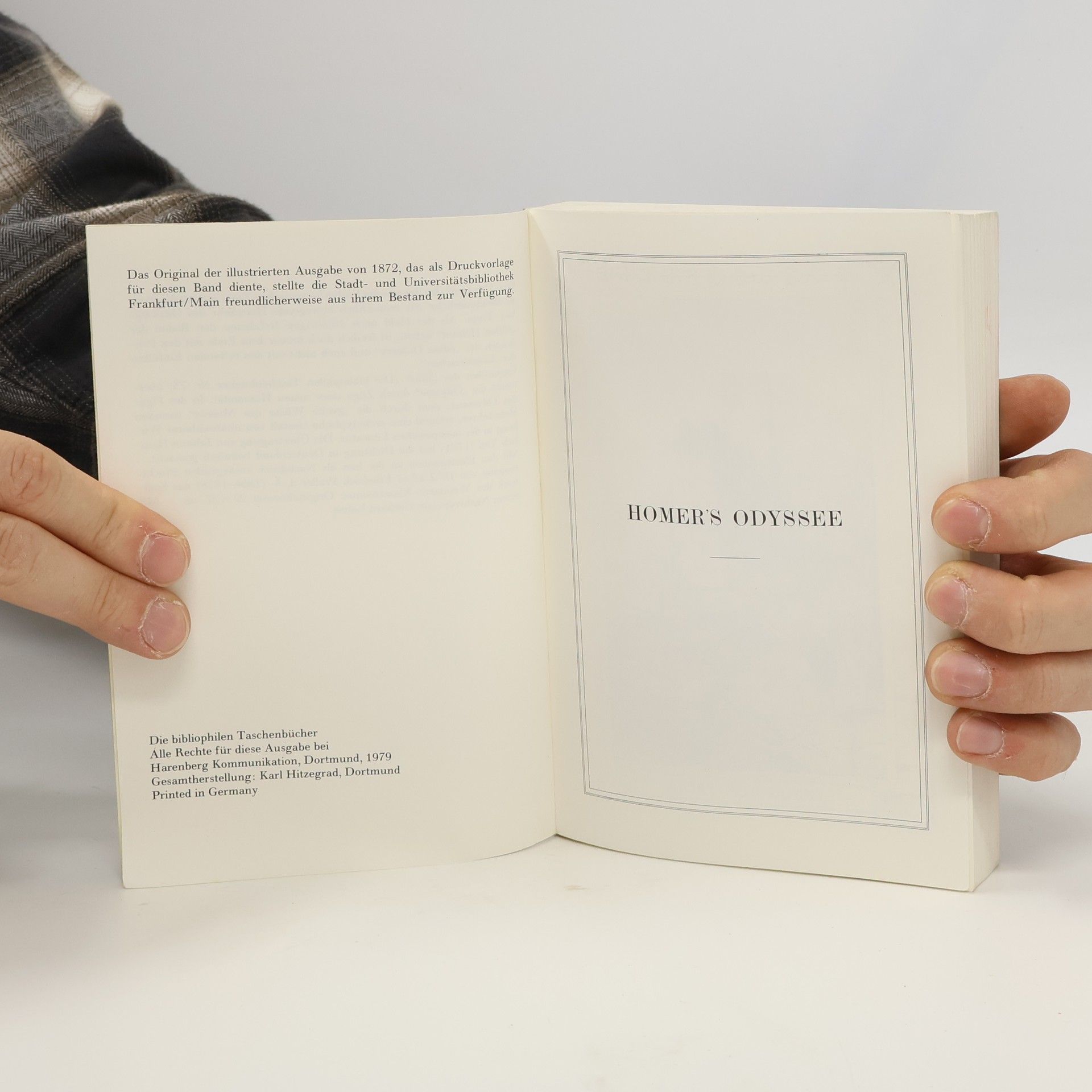 Homér Die Bibliophilen Taschenbücher 79.