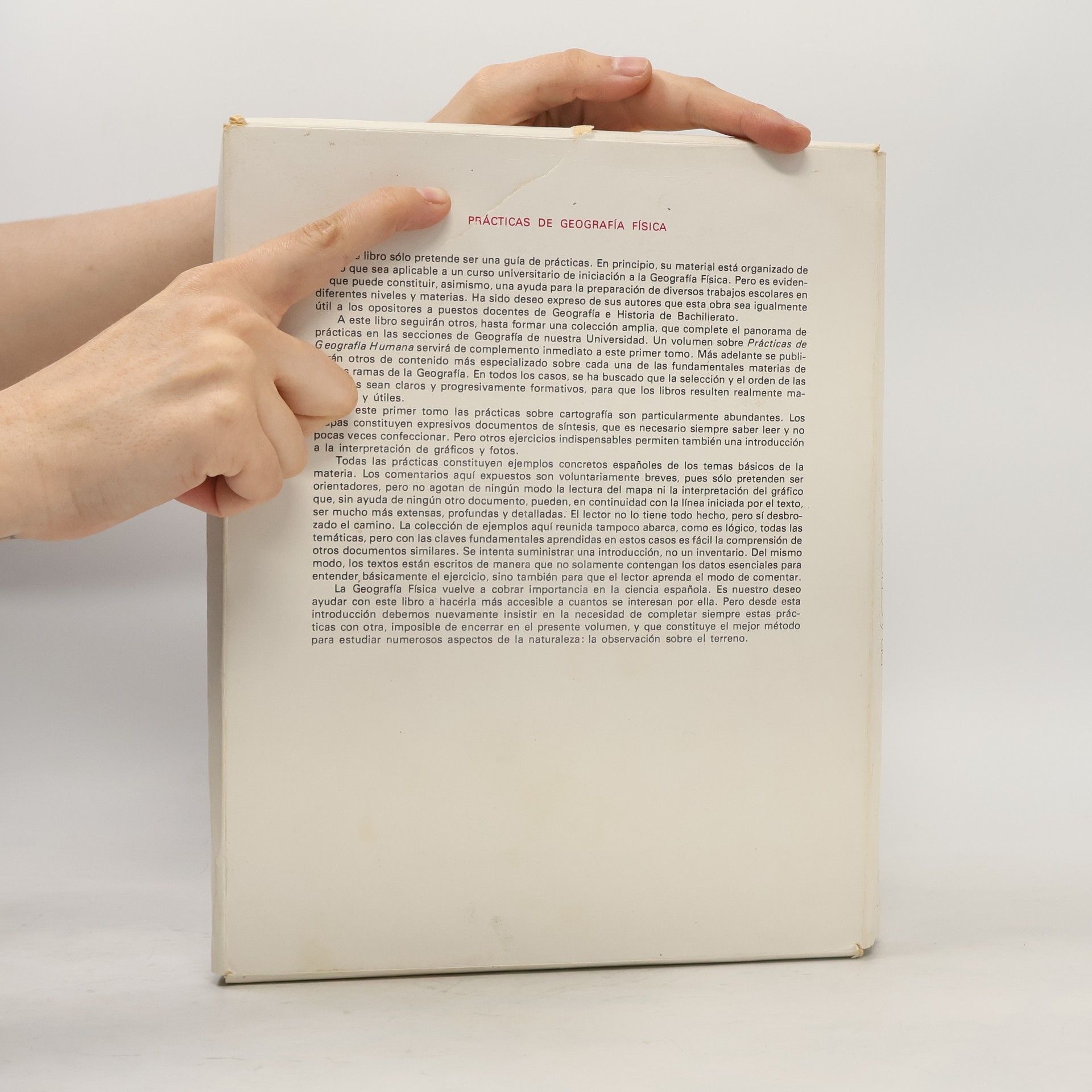 Various authors Prácticas de Geografía Física