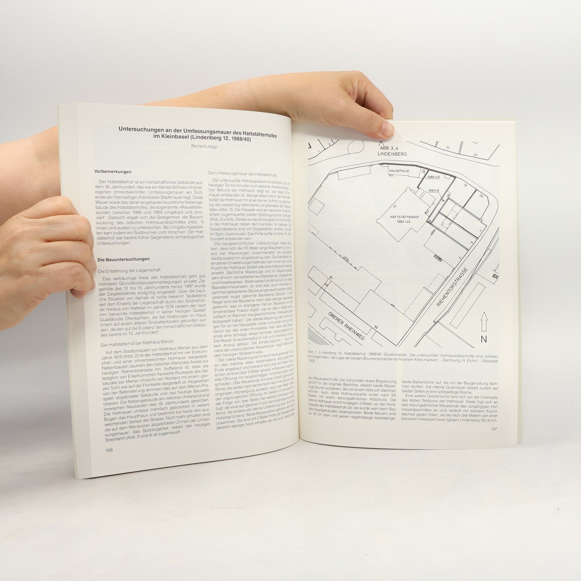 Rolf d'Aujourd'hui Jahresbericht der Archäologischen Bodenforschung Basel-Stadt 1988