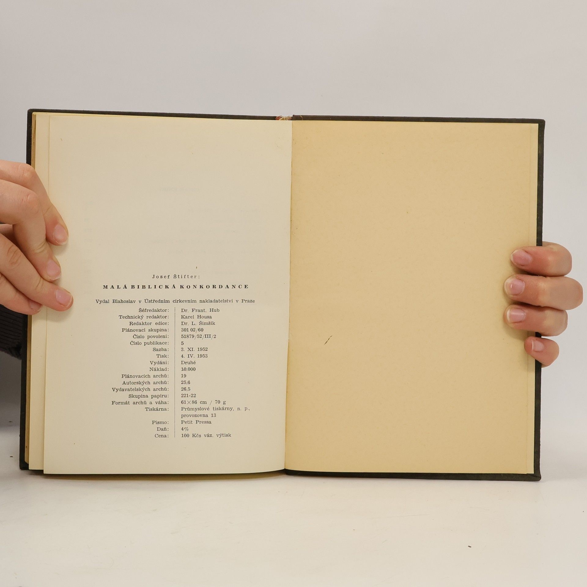 Josef Štifter Malá biblická konkordance