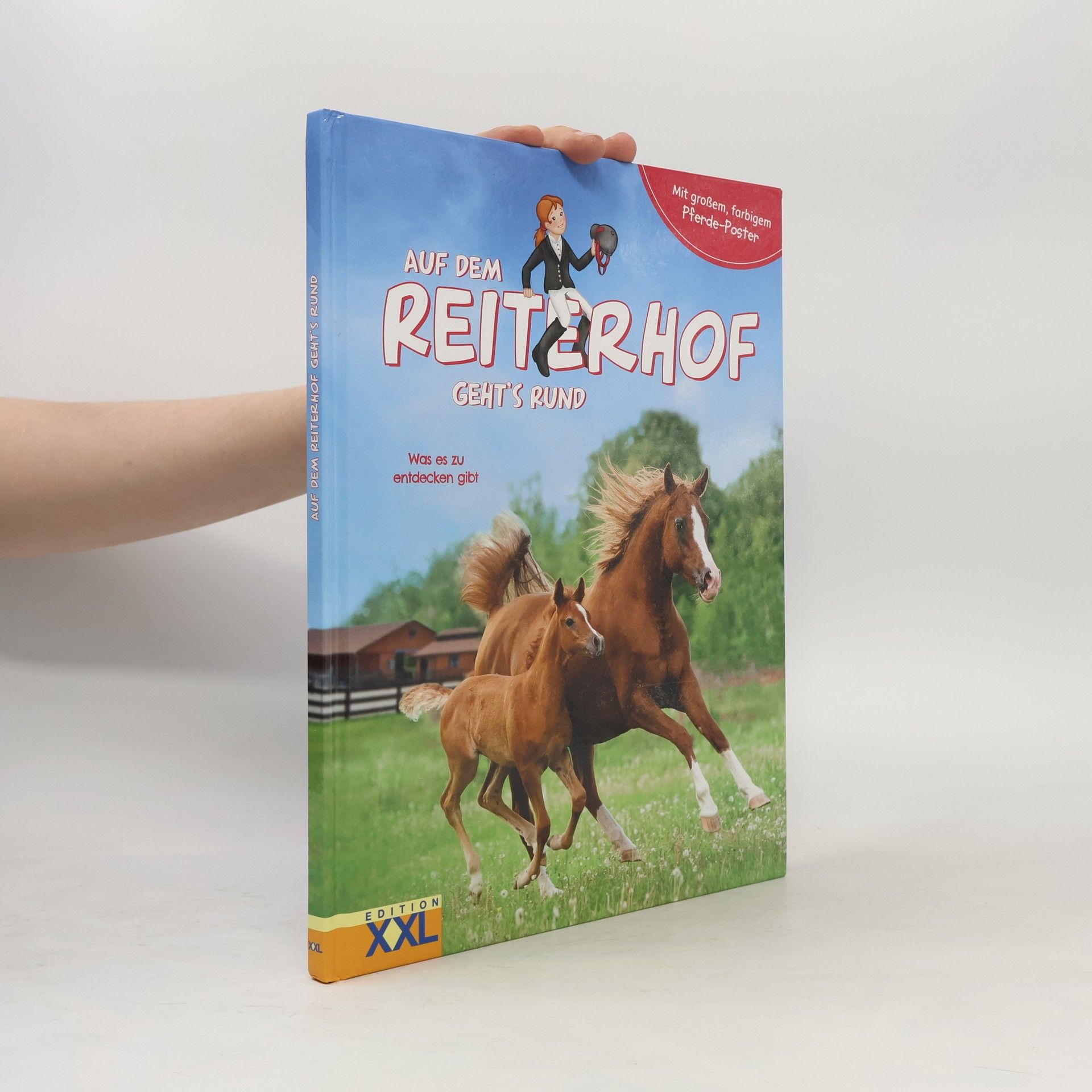 Edition XXL GmbH Auf dem Reiterhof geht´s rund - mit großem, farbigem Bauernhof-Poster