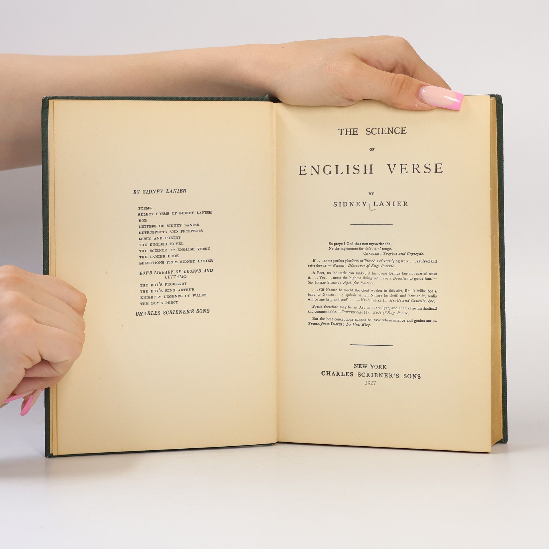 Sidney Lanier The Science of English Verse