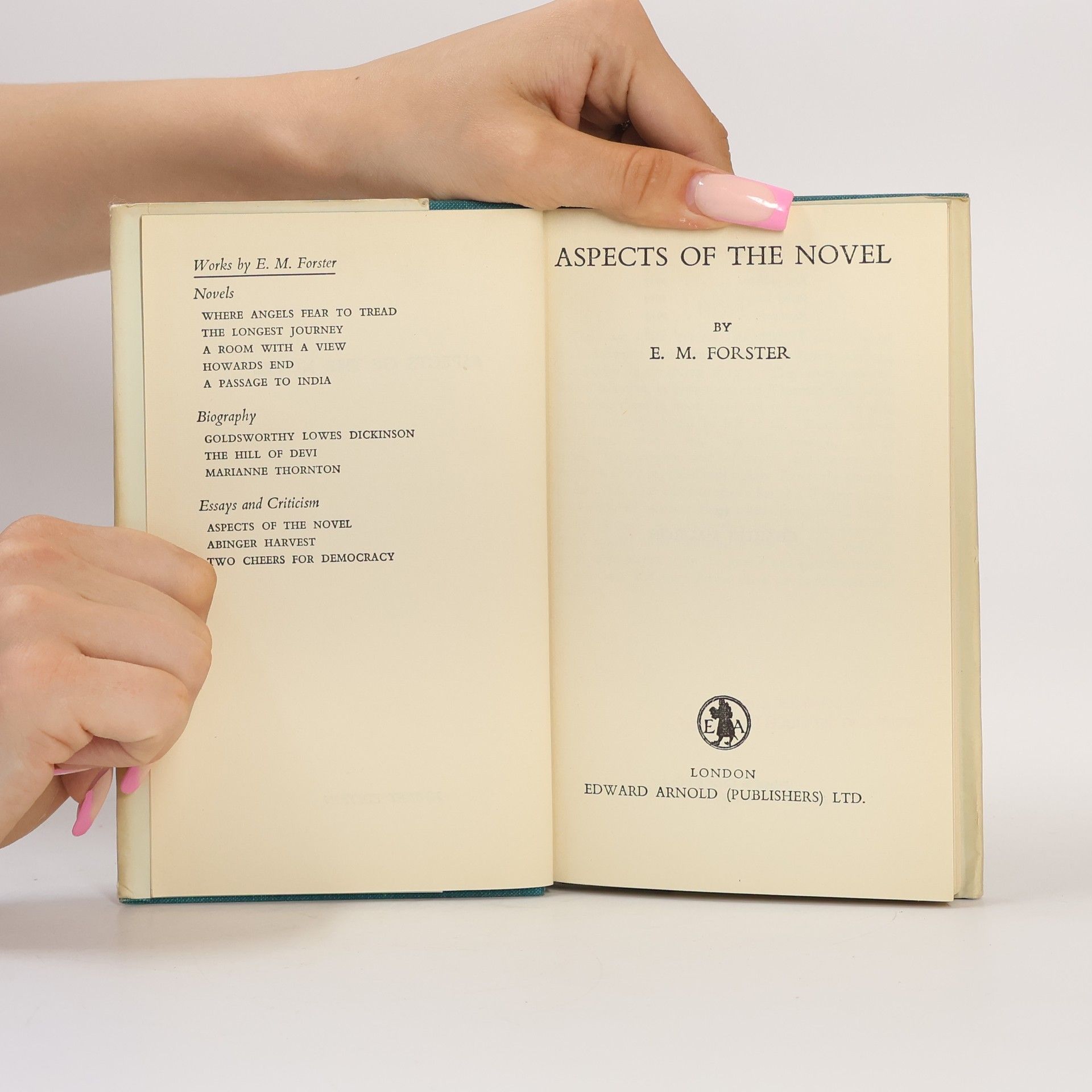 Edward Morgan Forster Aspects of the Novel
