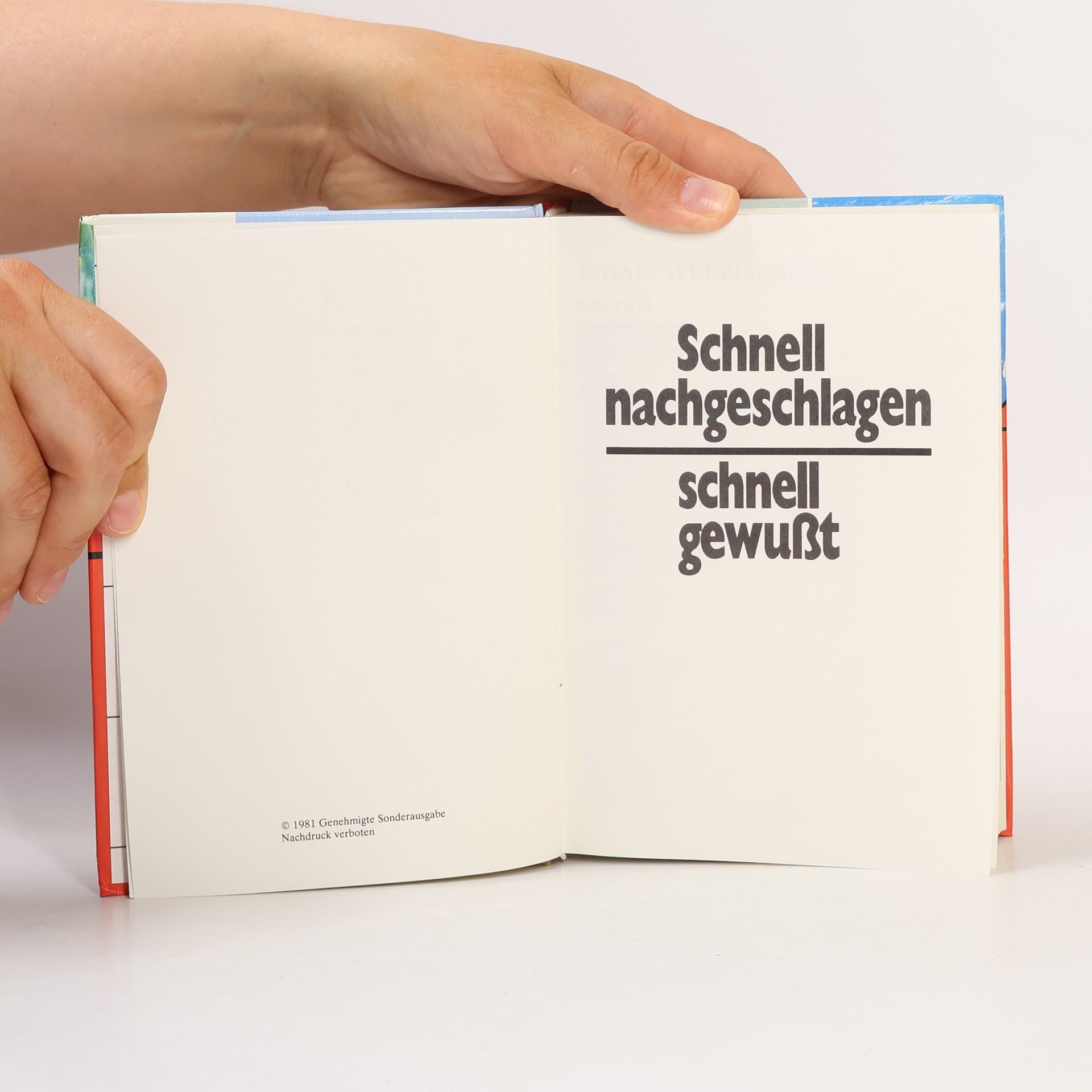 Various authors Schnell nachgeschlagen, schnell gewußt