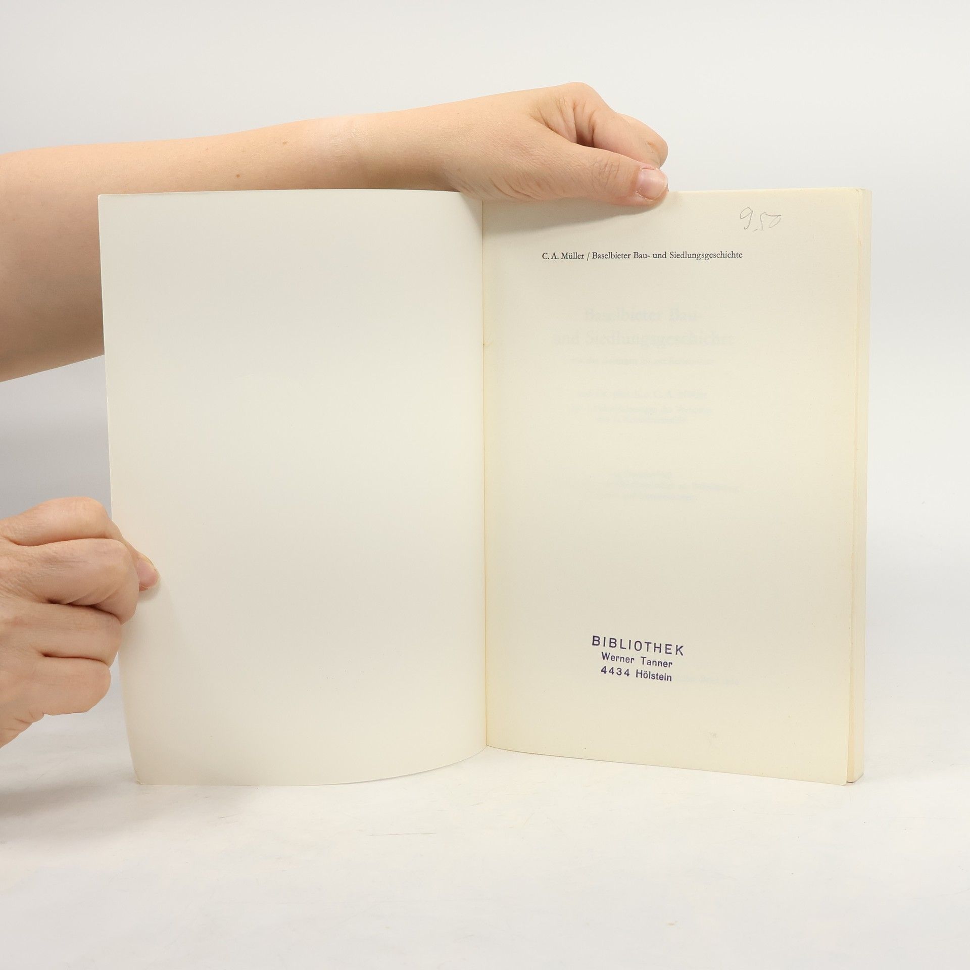 A.C. Muller Baselbieter Bau- und Siedlungsgeschichte