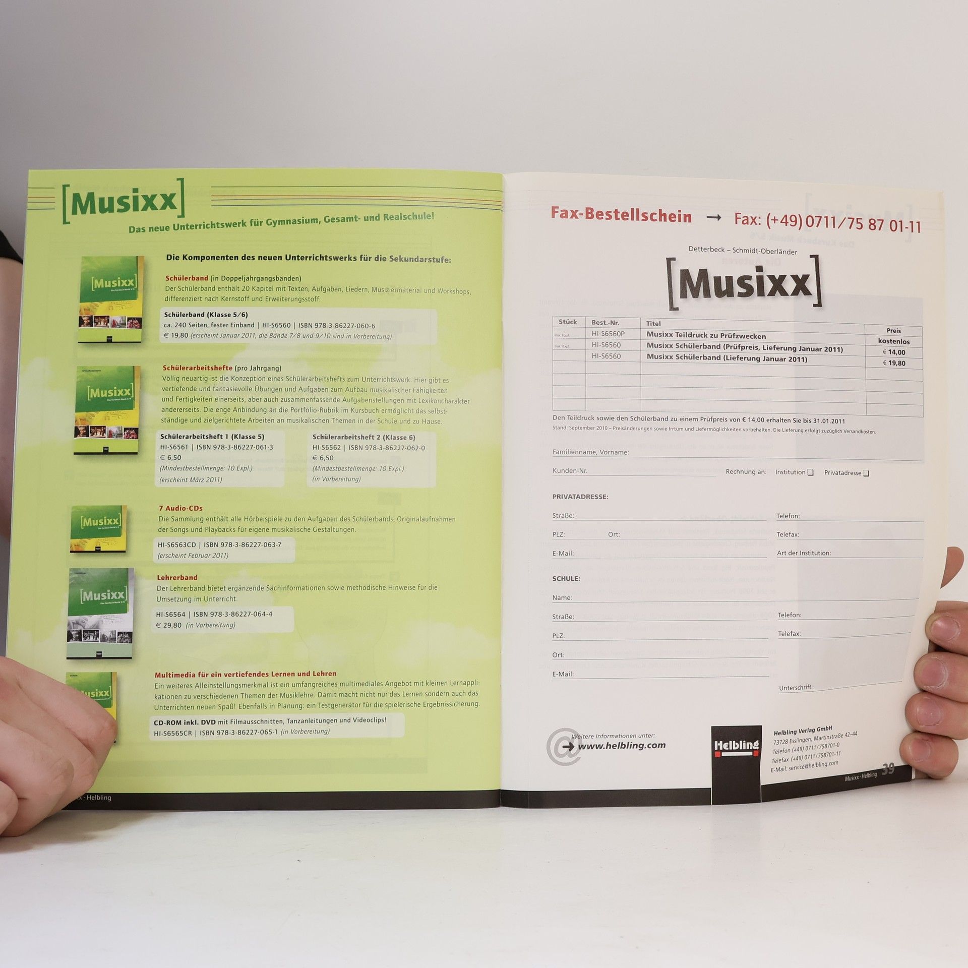 Autorenkollektiv MusiXX: Das Kursbuch Musik 5/6